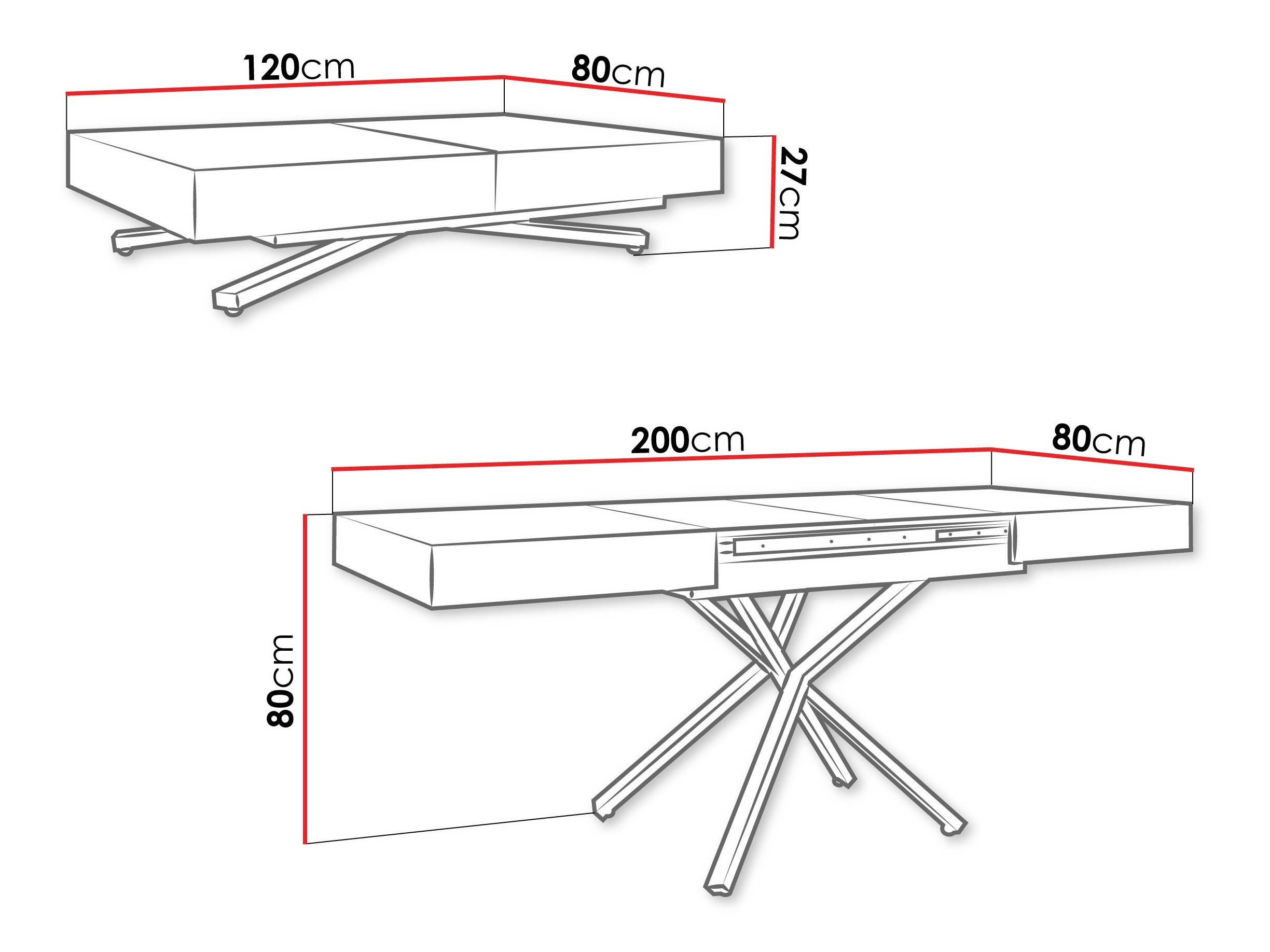 Transformer diivanilaud Oswego 177 (Tamm)