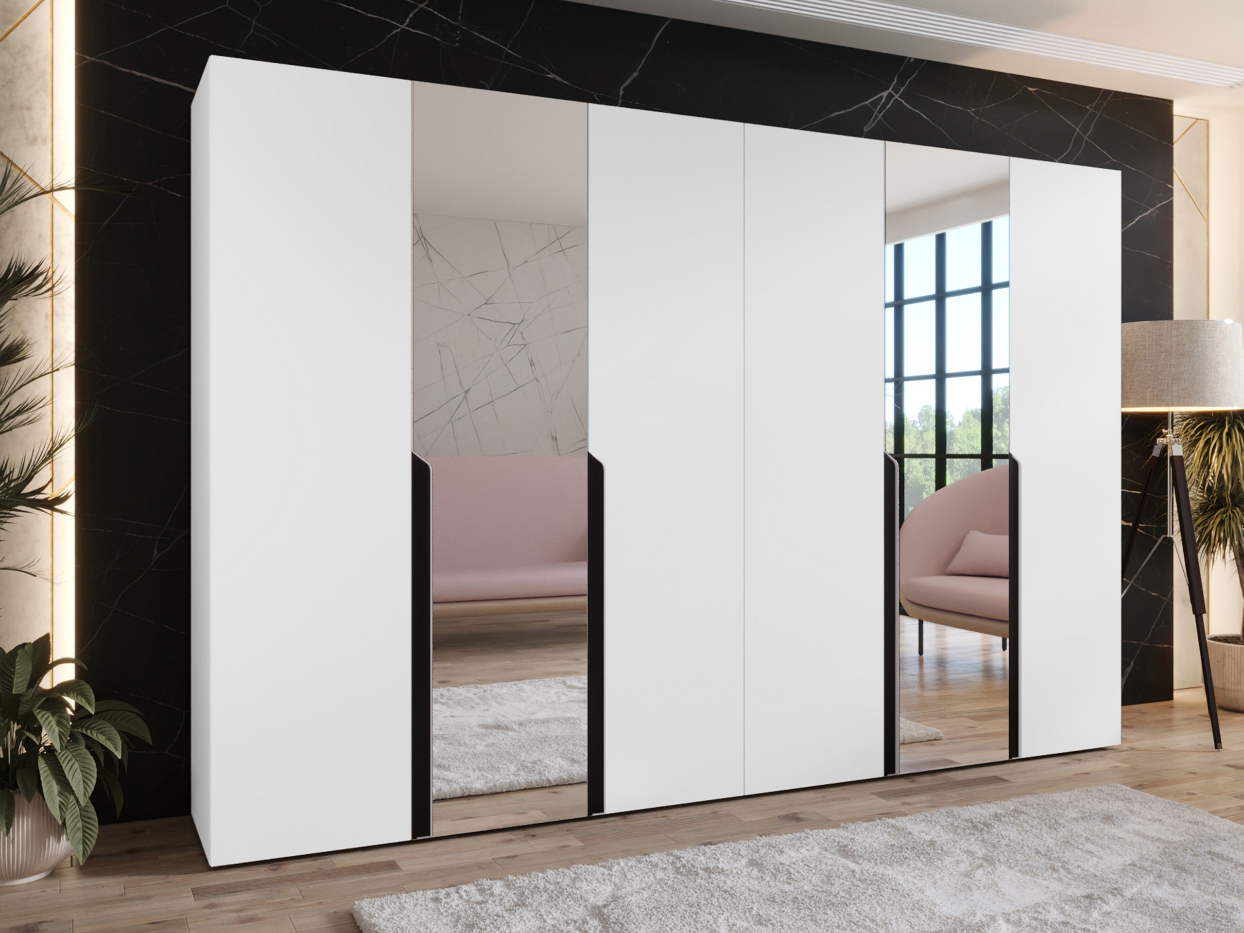 Riidekapp Hartford 588 (Valge)