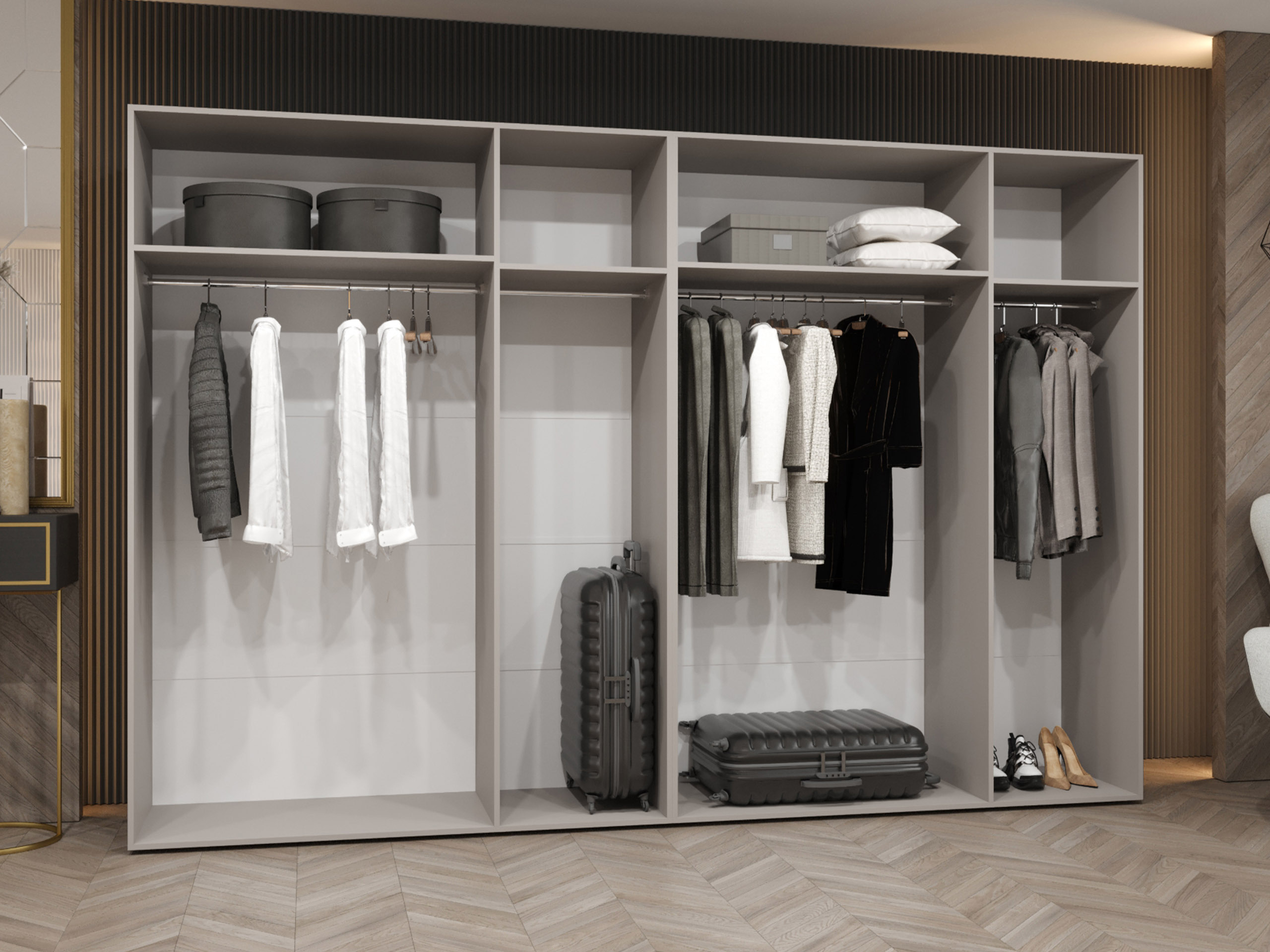 Riidekapp Hartford 588 (Valge)