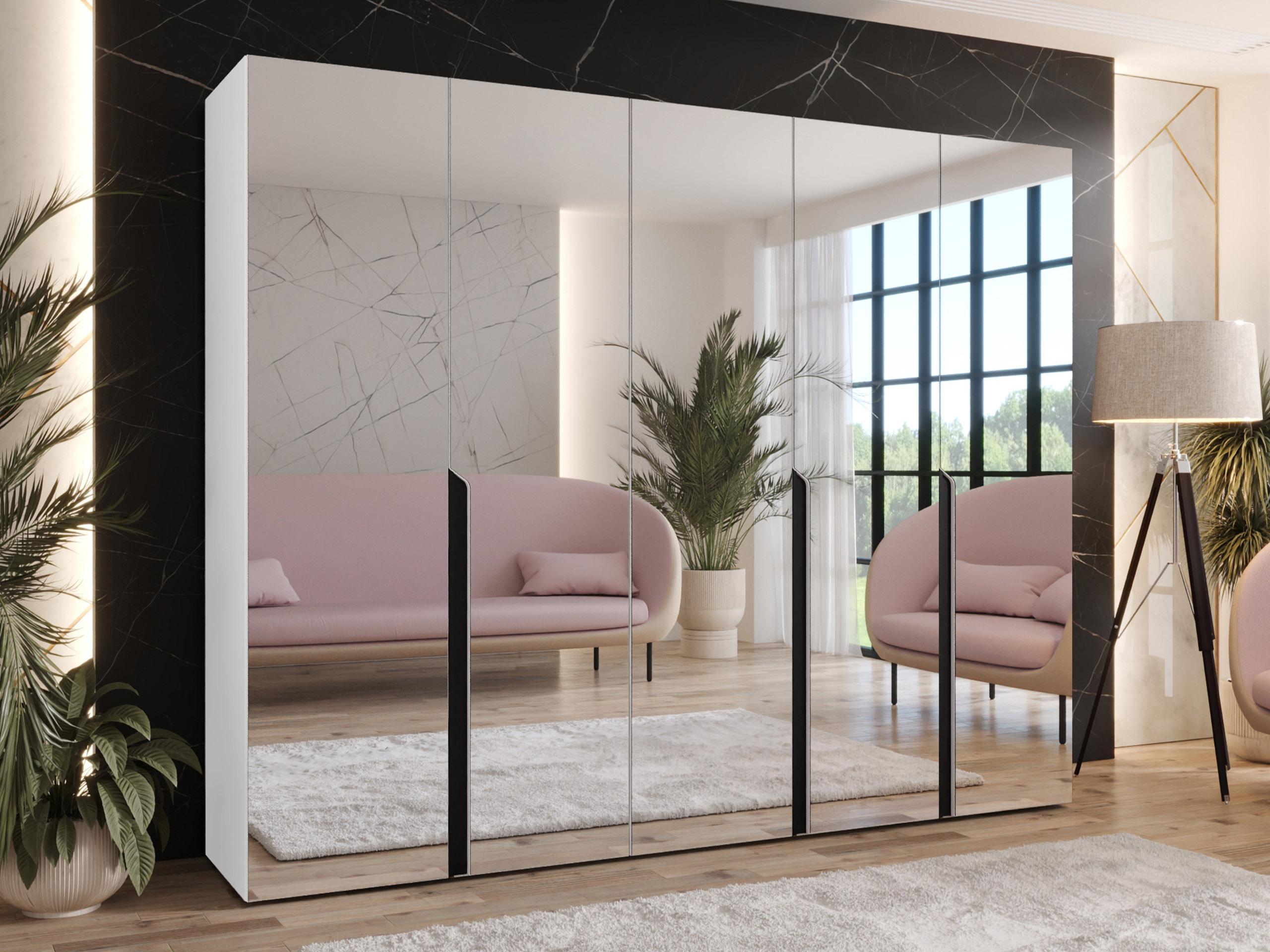 Riidekapp Hartford 592 (Valge)