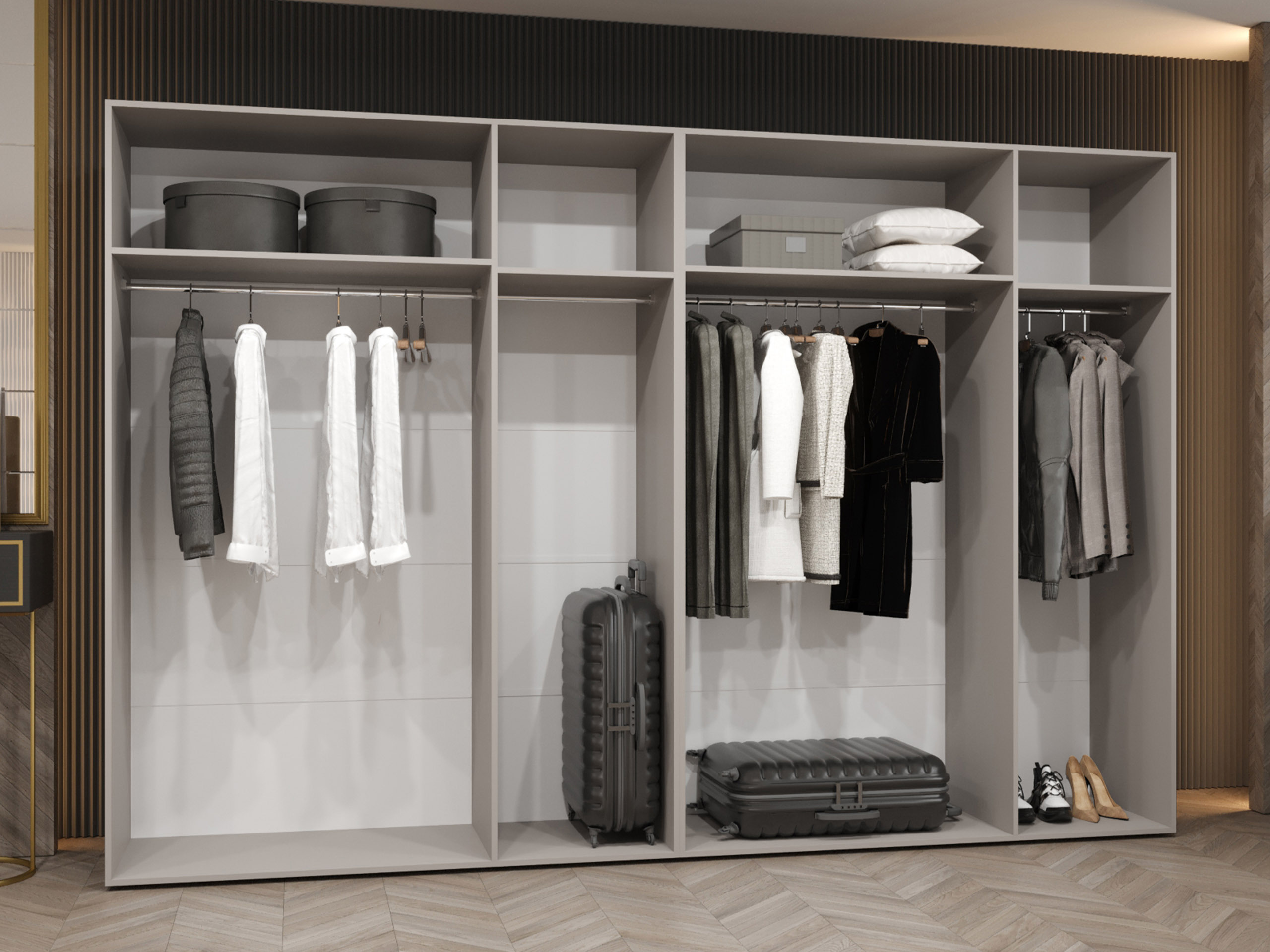 Riidekapp Hartford 593 (Must)