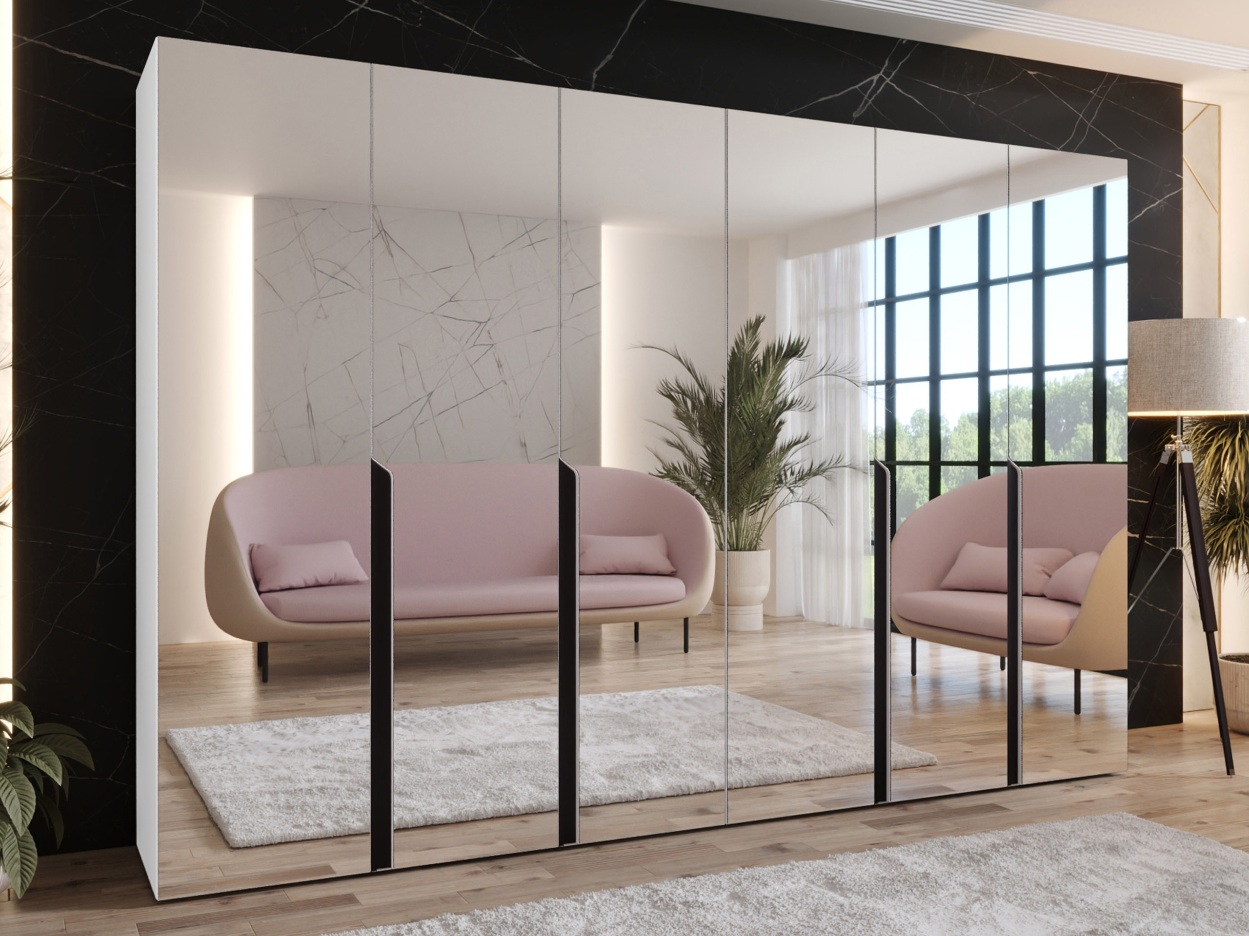 Riidekapp Hartford 593 (Valge)