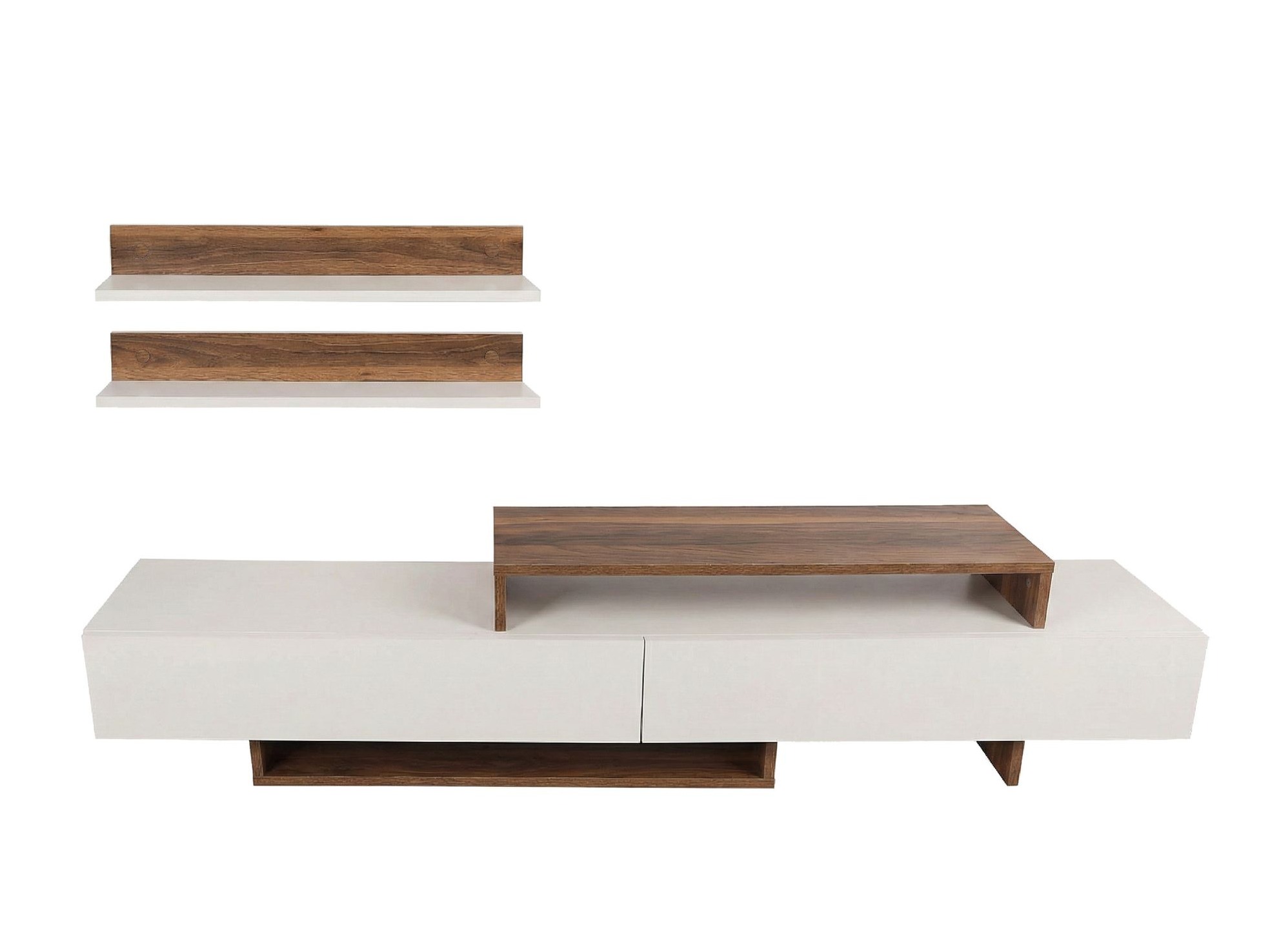 TV-alus Kailua 998 (Valge + Tiikpuu)