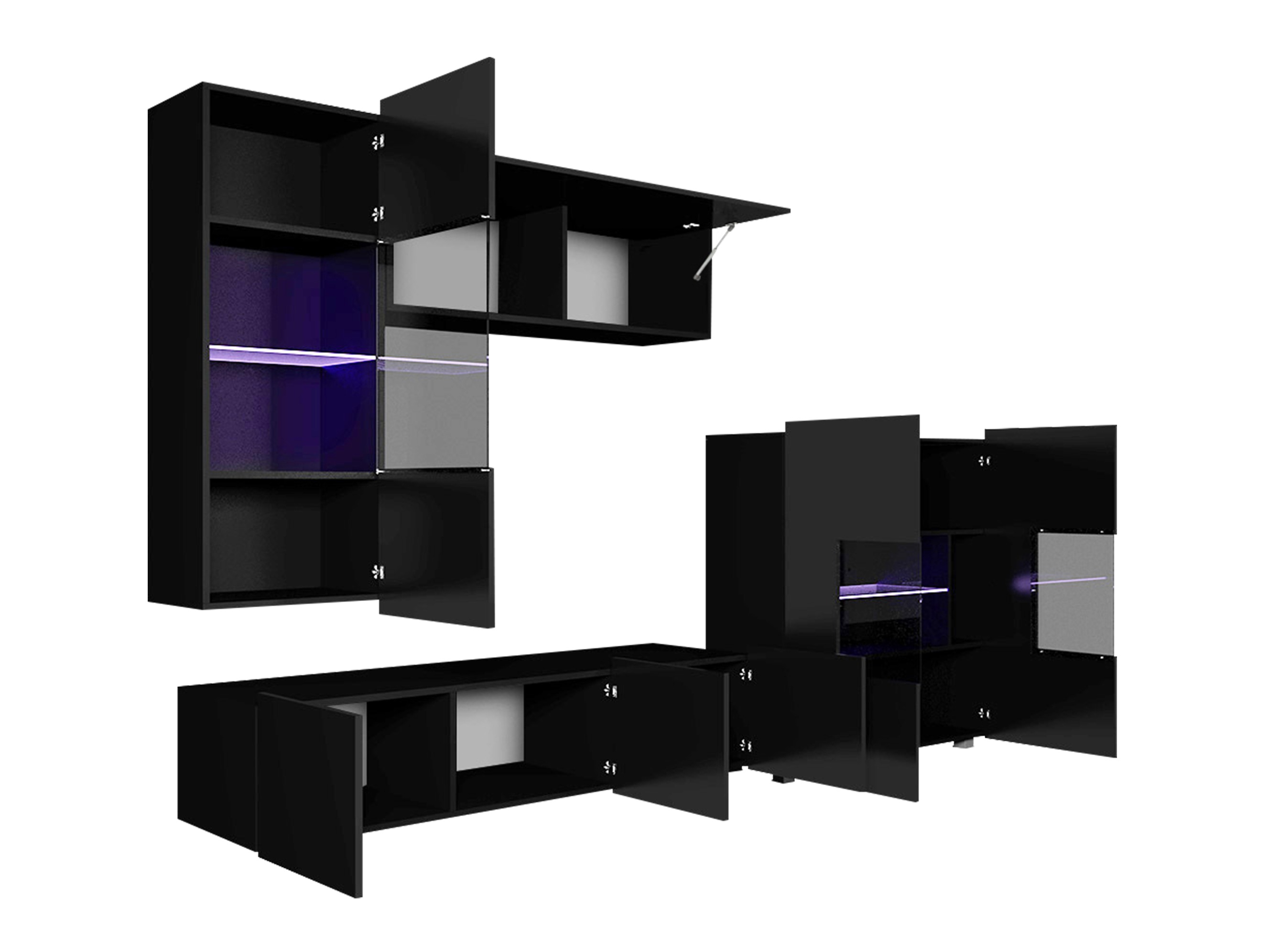 Elutoa komplekt Remus III (Must + Läikiv must)