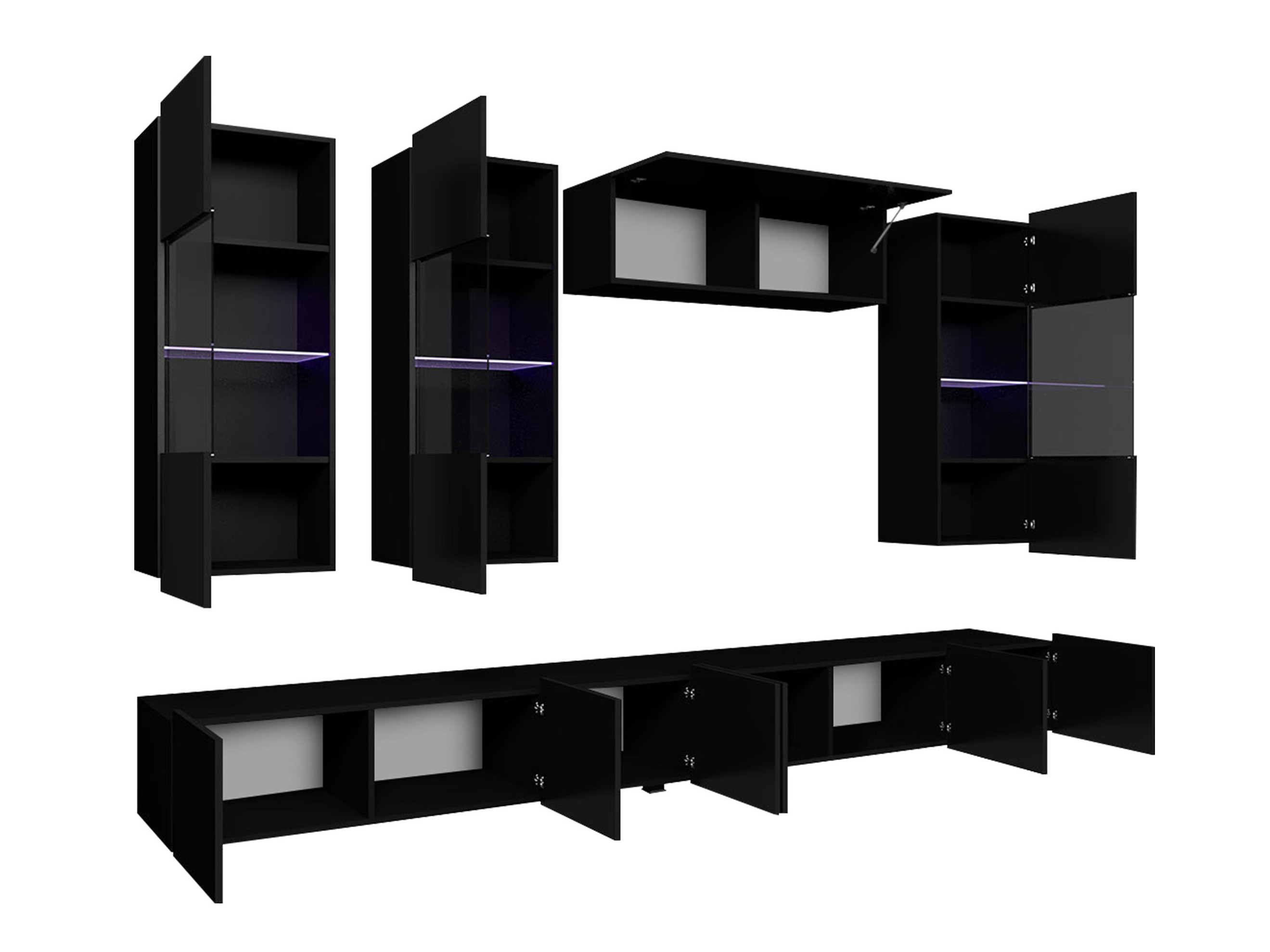 Elutoa komplekt Remus V (Must + Läikiv must)