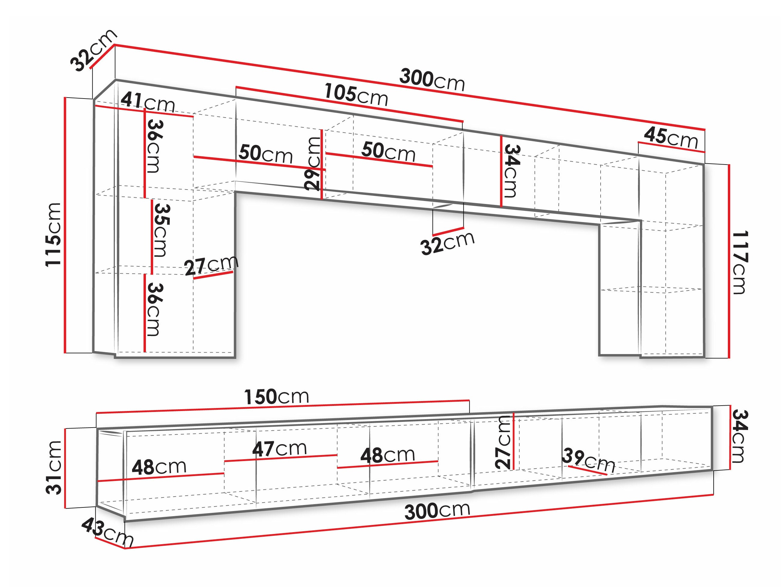 Elutoa komplekt Remus XIII (Valge + Läikiv valge)