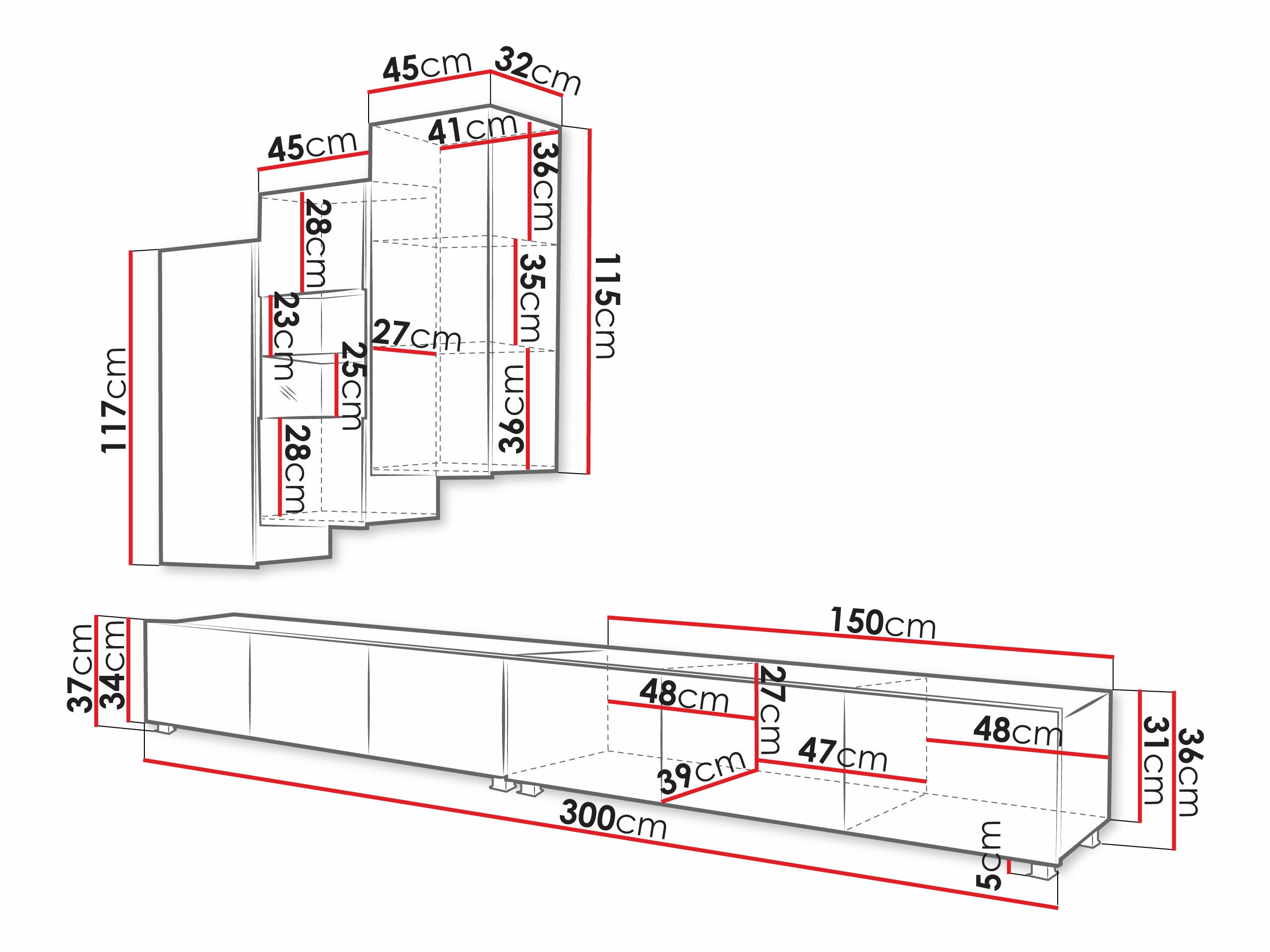 Elutoa komplekt Remus XVII (Must + Läikiv must)