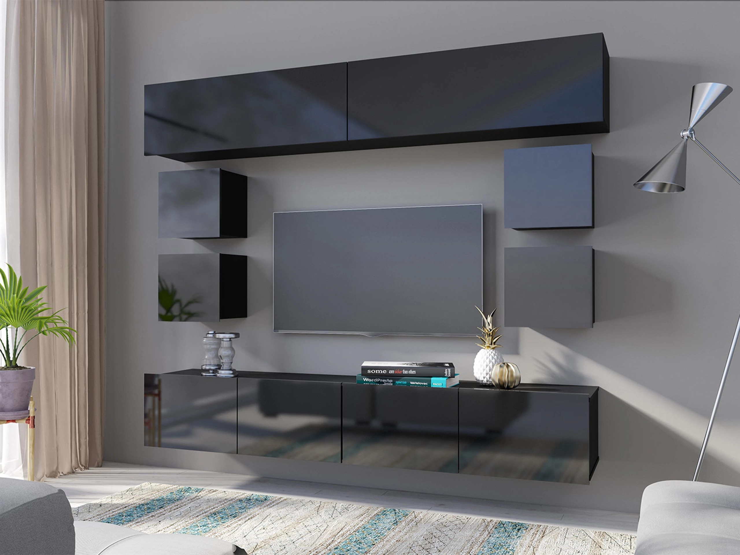 Elutoa komplekt Remus XVI (Must + Läikiv must)