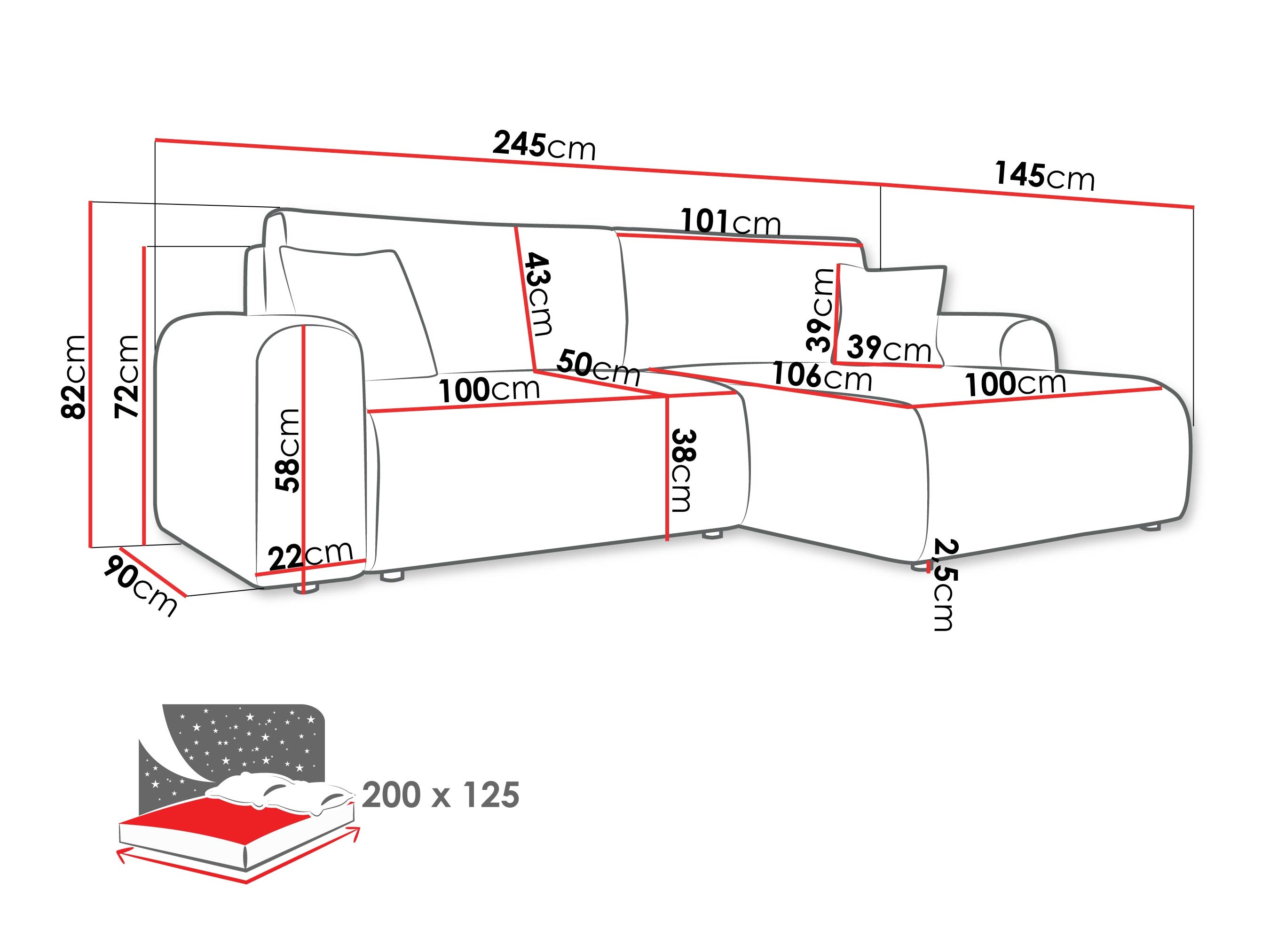 Nurgadiivan SE3000 kahjustatud pakendiga