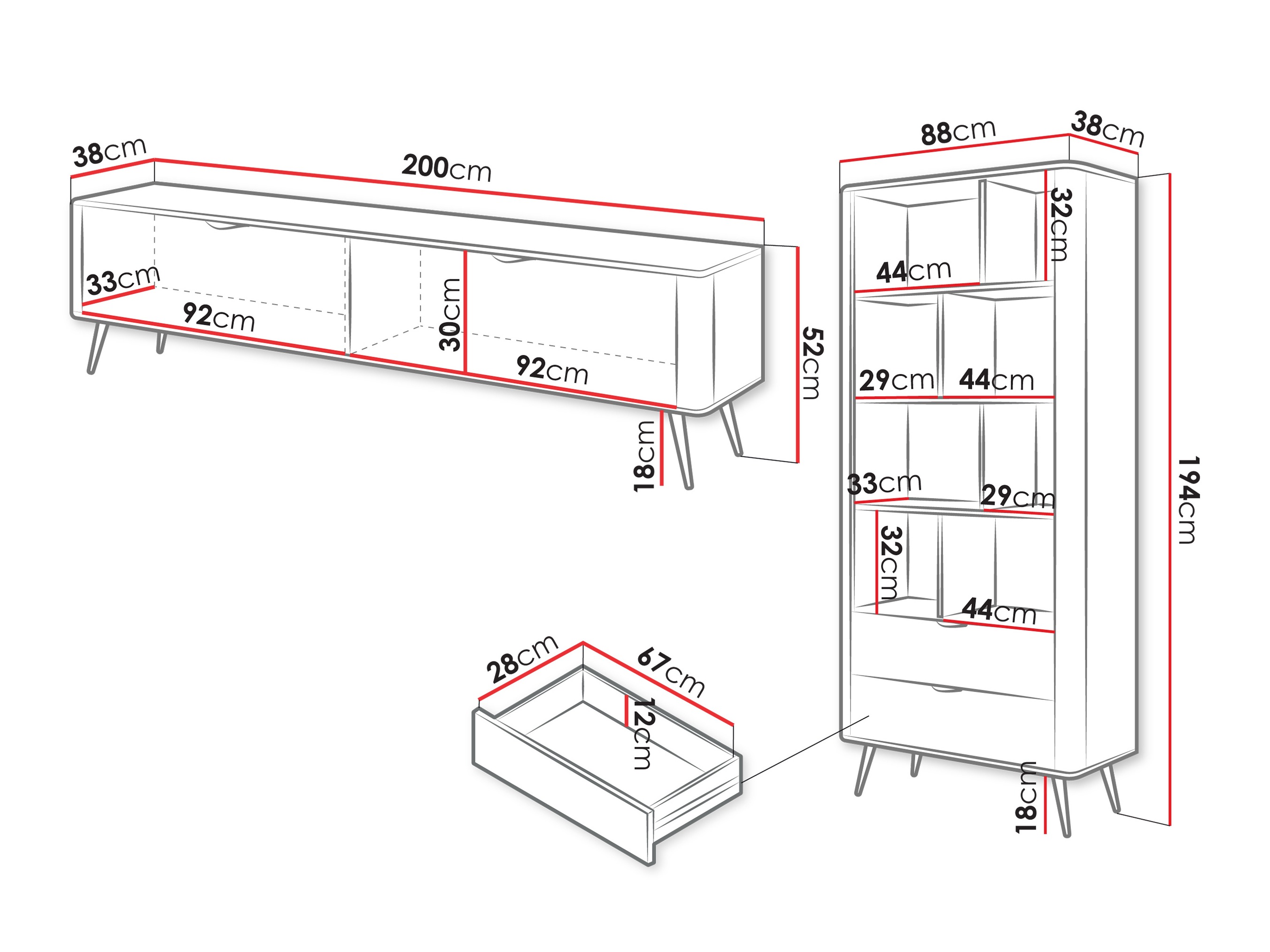 Elutoa komplekt Lectum (Beež)