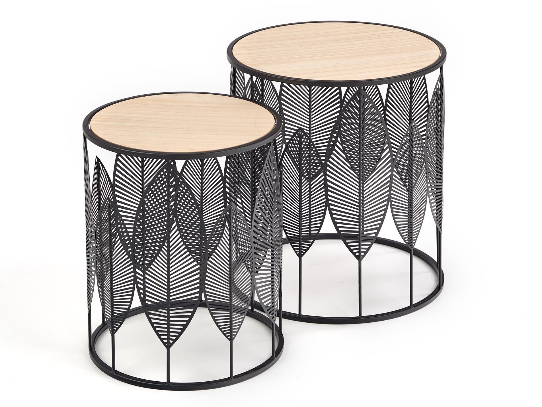 Kõrvallaudade komplekt Houston 974 (Must + Ere puit)