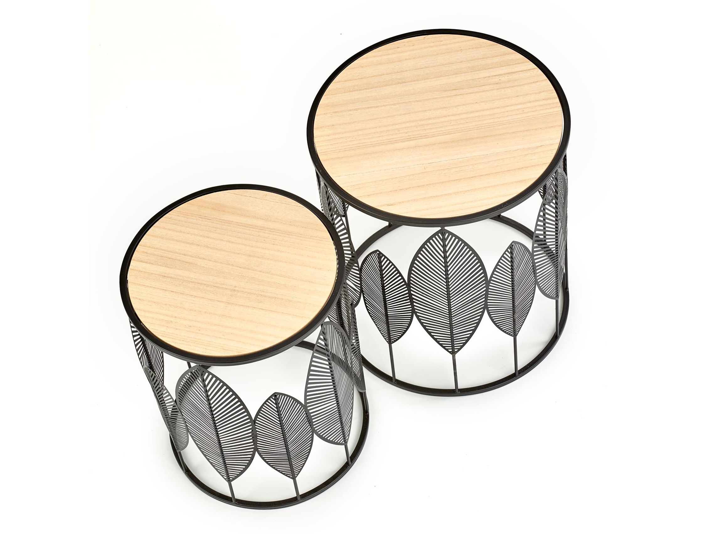 Kõrvallaudade komplekt Houston 974 (Must + Ere puit)