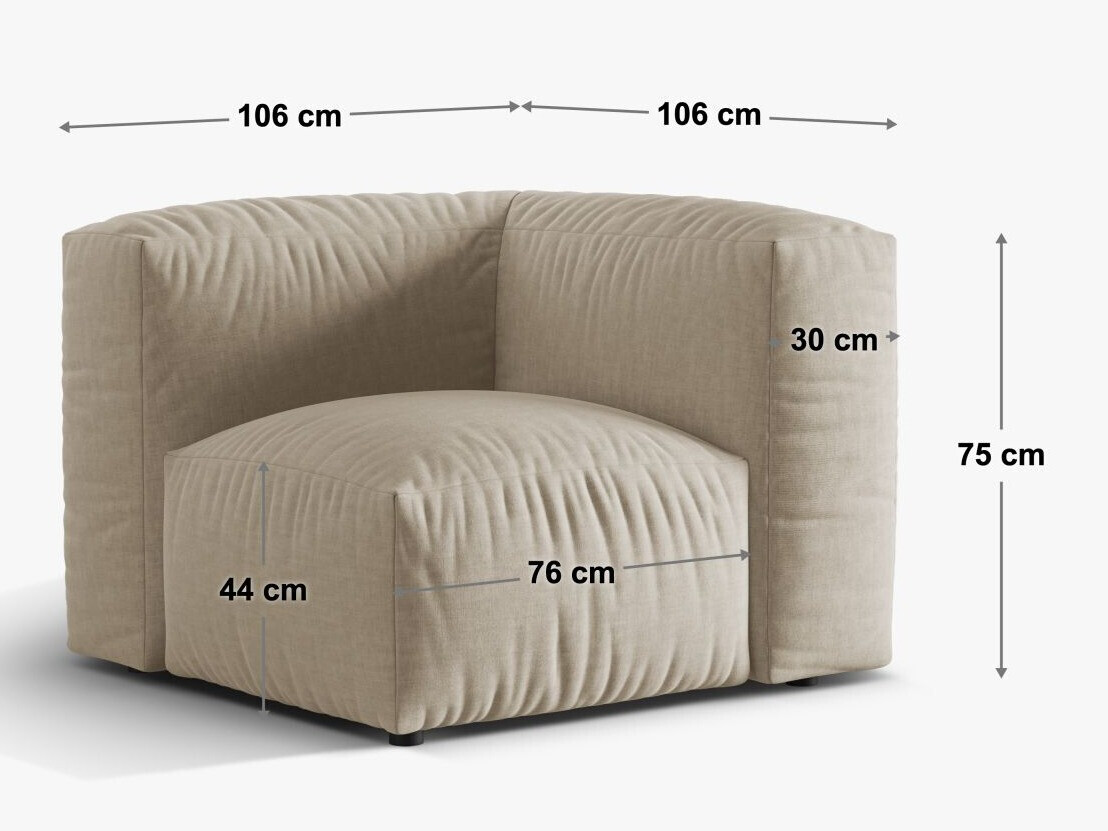 Modulaarne istumisnurk Sorcoro 110 (Vogue 01)