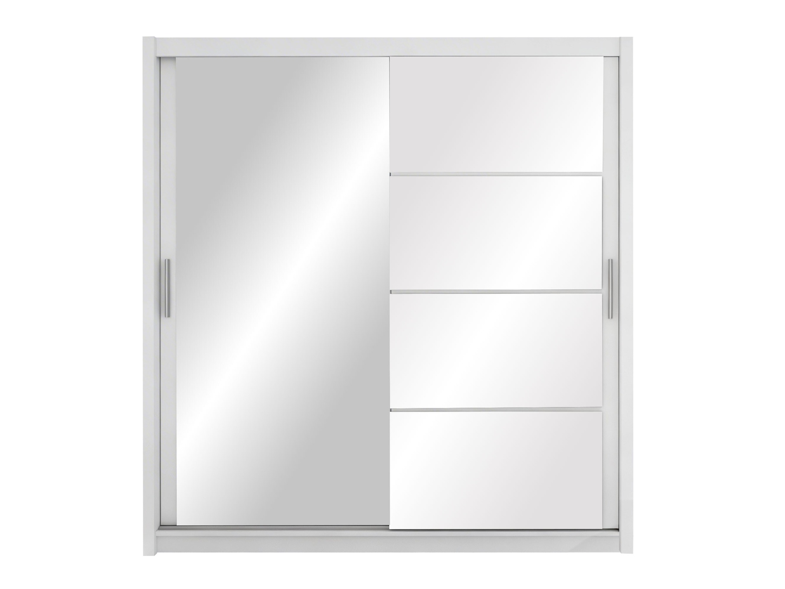 Riidekapp Honolulu 111 (Valge + Läikiv valge)