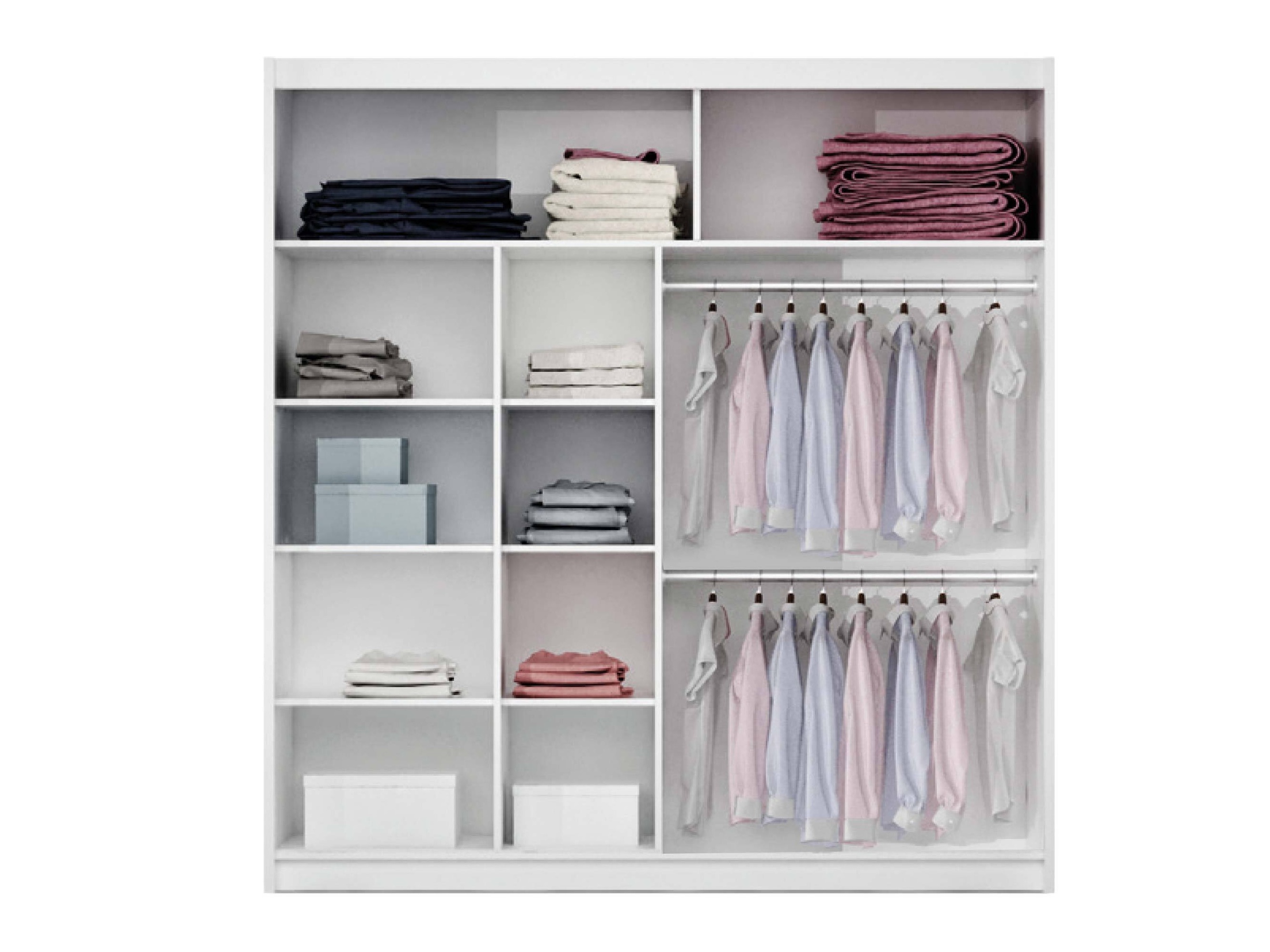 Riidekapp Honolulu 201 (Valge)