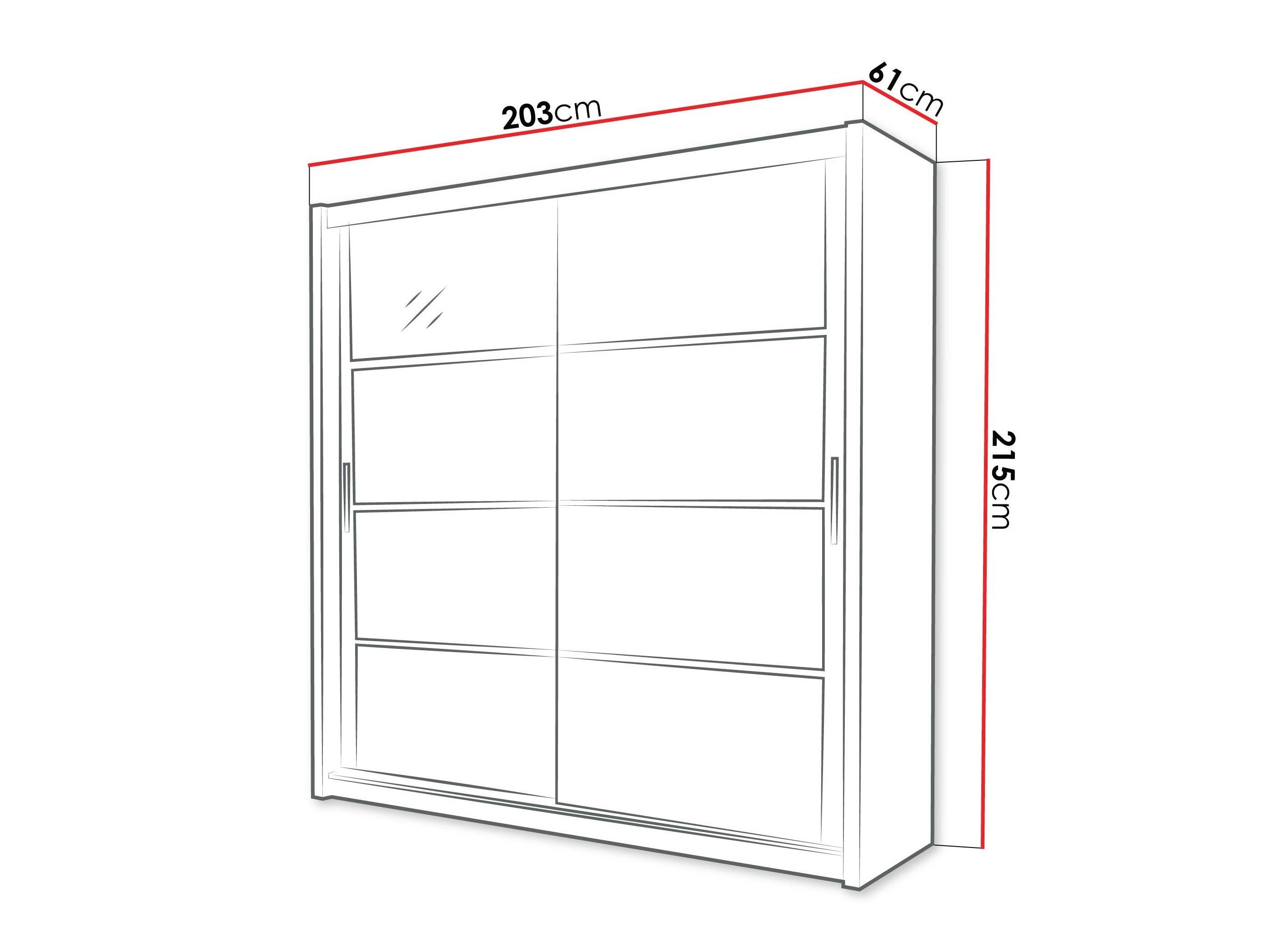 Riidekapp Honolulu 201 (Valge)