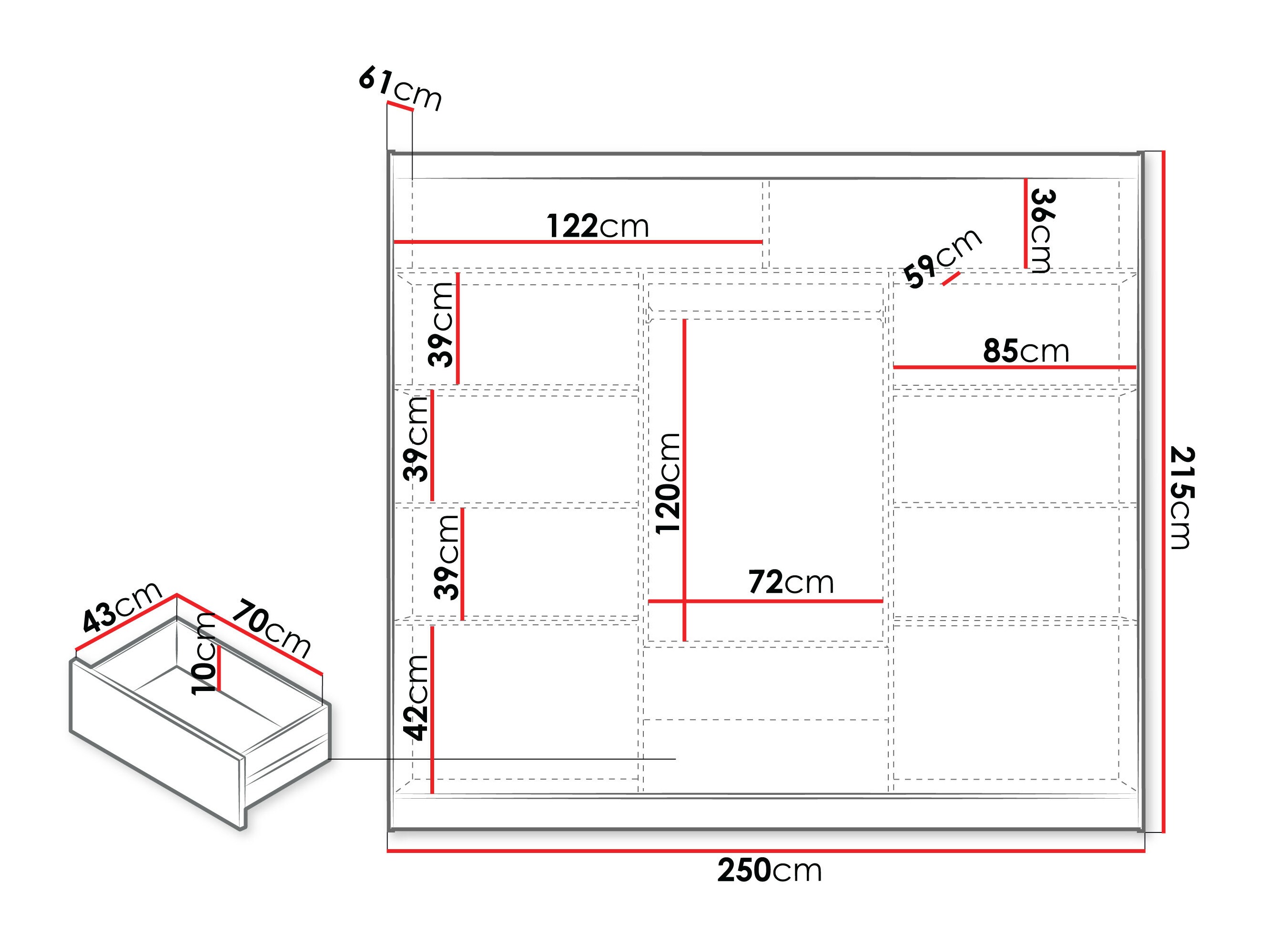 Riidekapp Honolulu 234