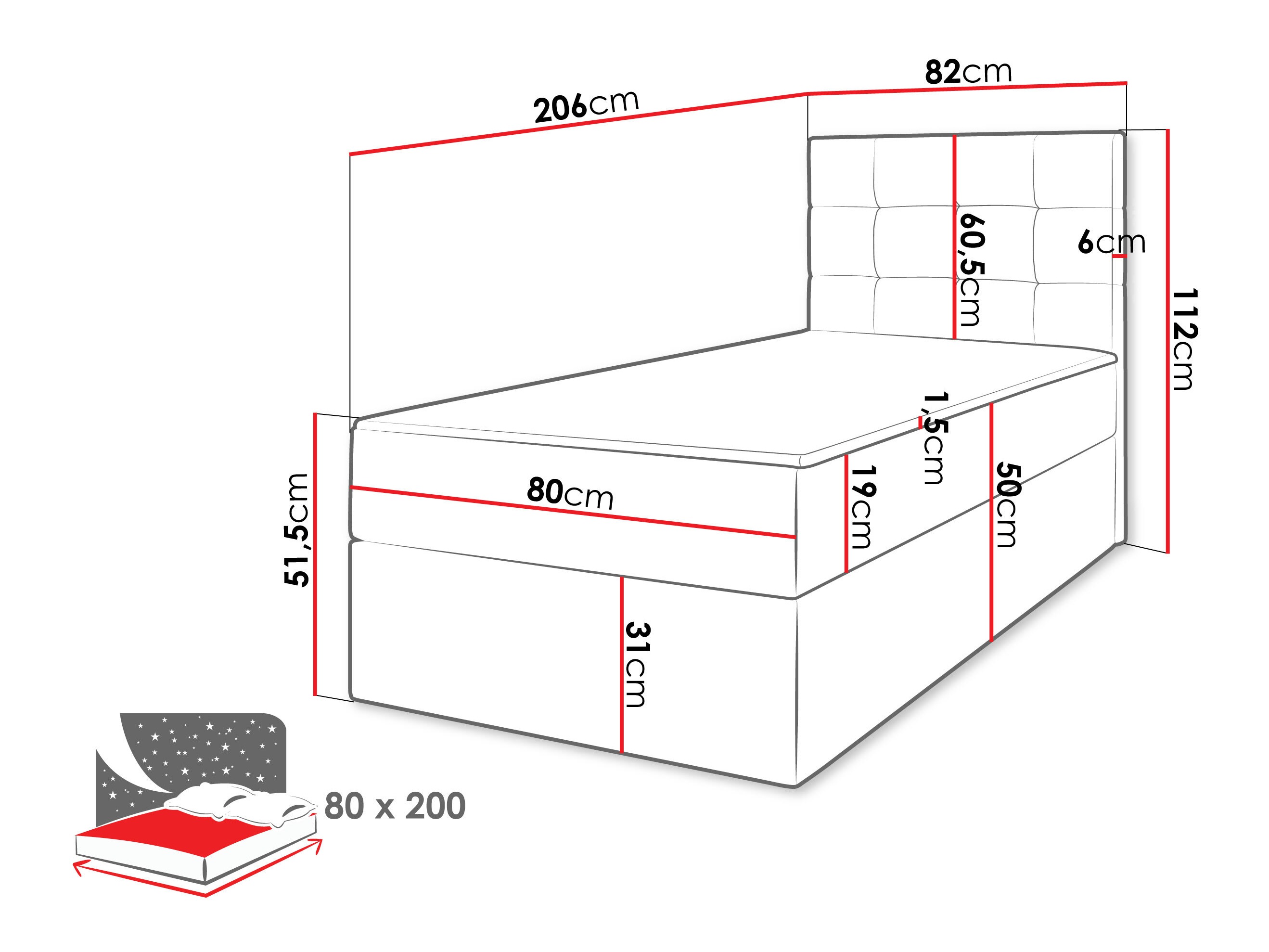 Kontinentaalvoodi Comfivo Osculum II (Lambi 11)