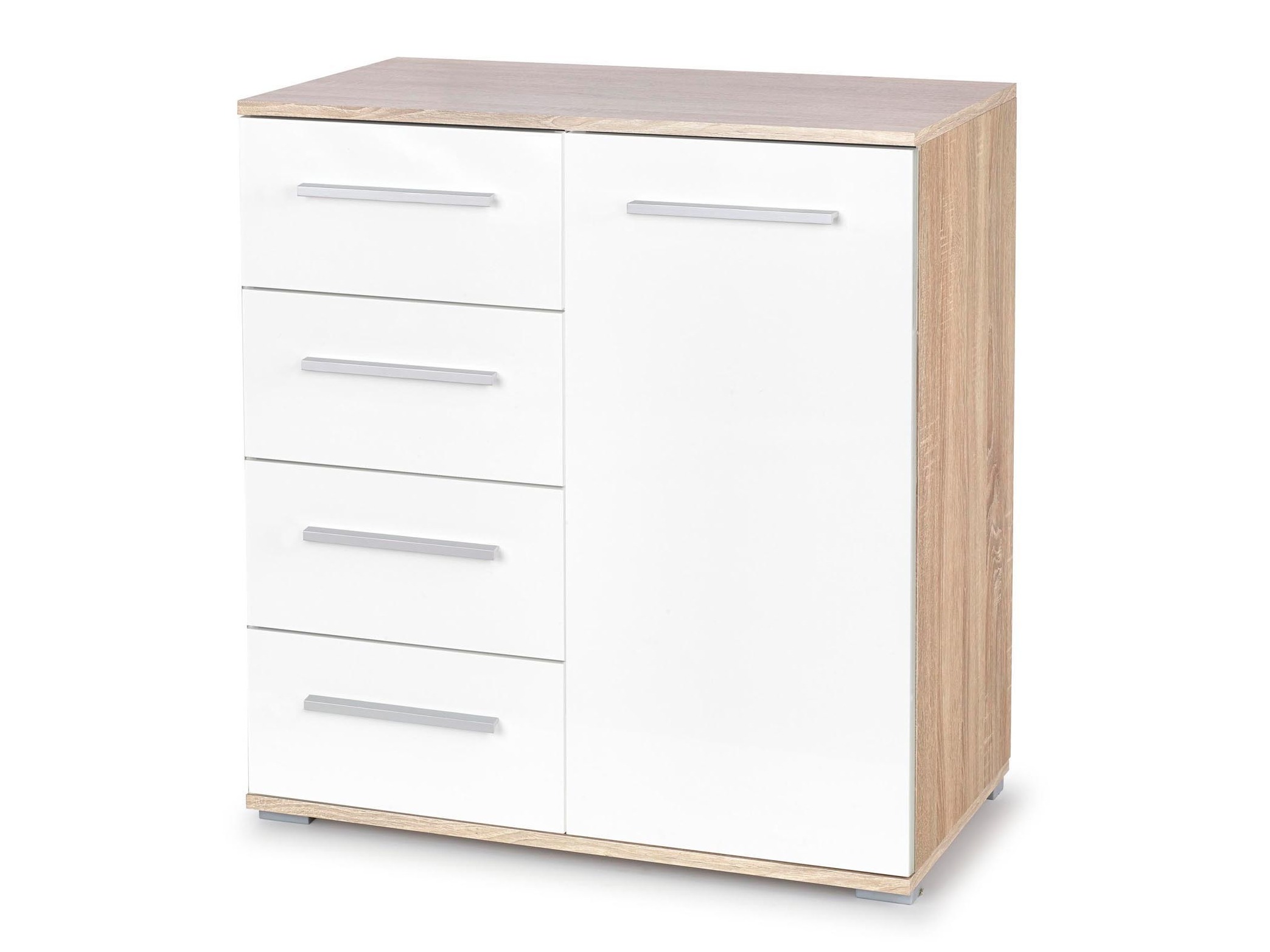 Kummut Cirveso 101 (Sonoma tamm + Läikiv valge)