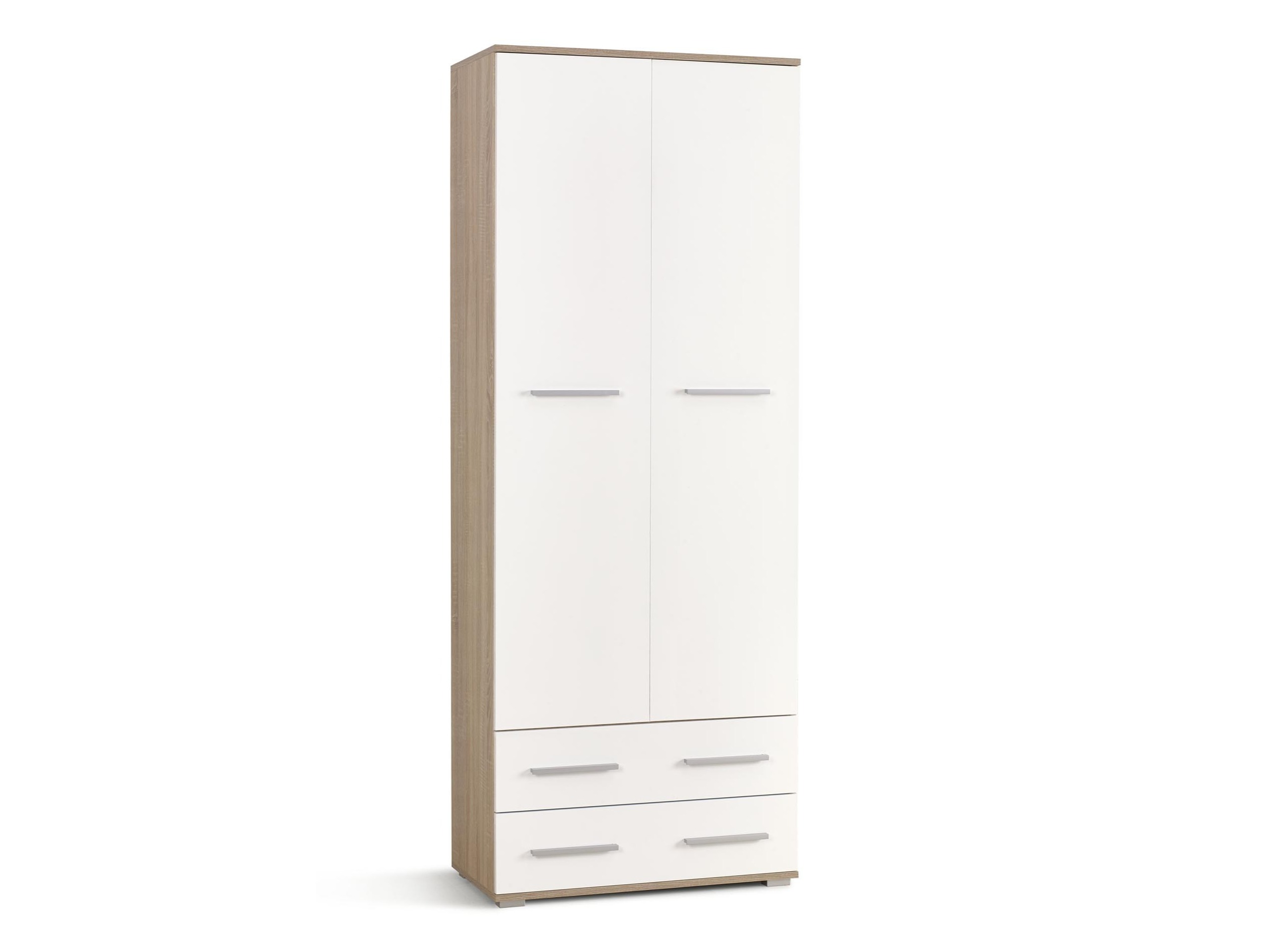 Riiul Cirveso 107 (Sonoma tamm + Läikiv valge)