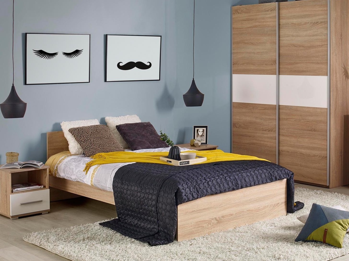 Voodi Cirveso 105 (Sonoma tamm)