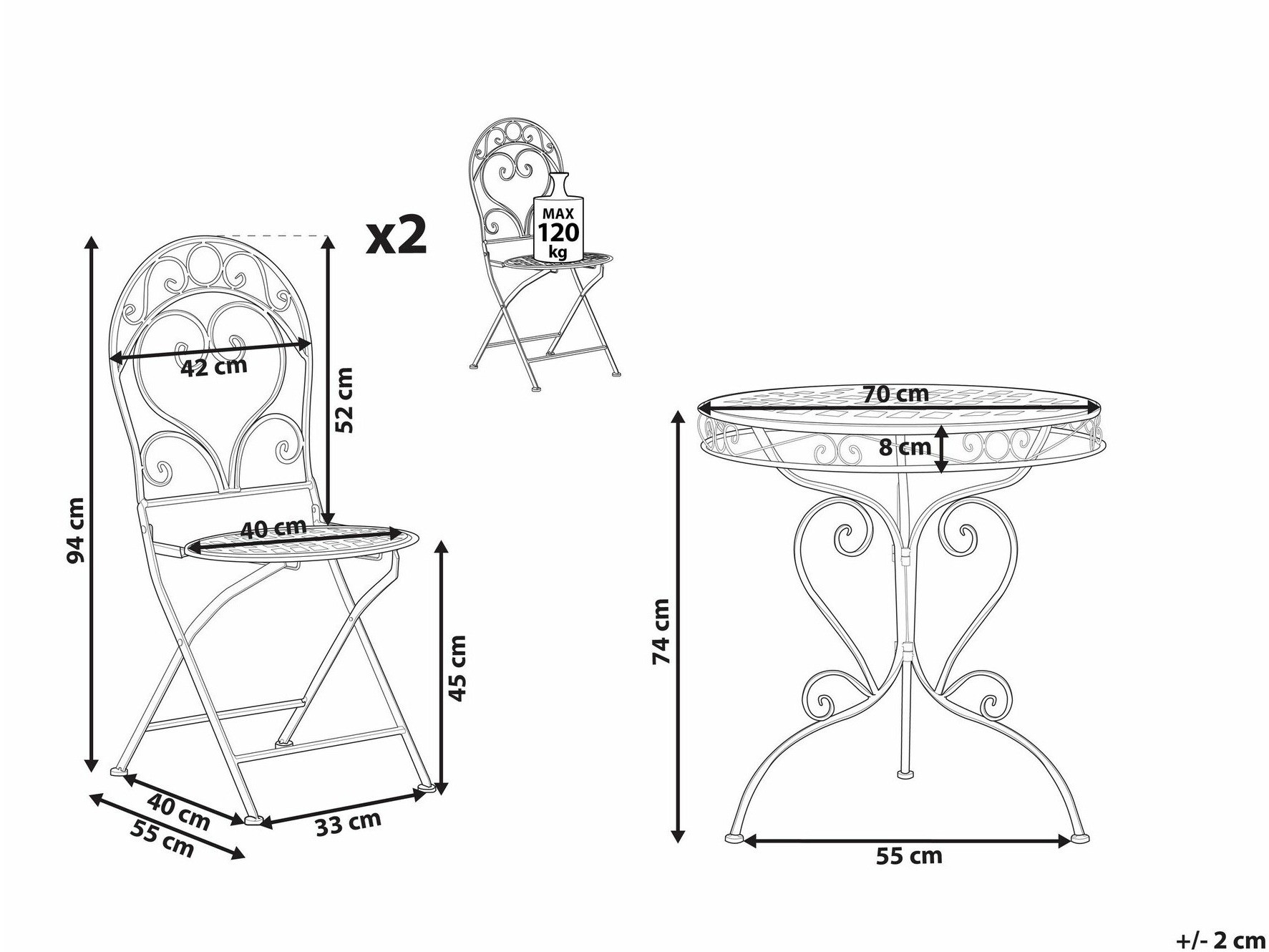 Rõdukomplekt Berwyn 3226 (Roosikarva)