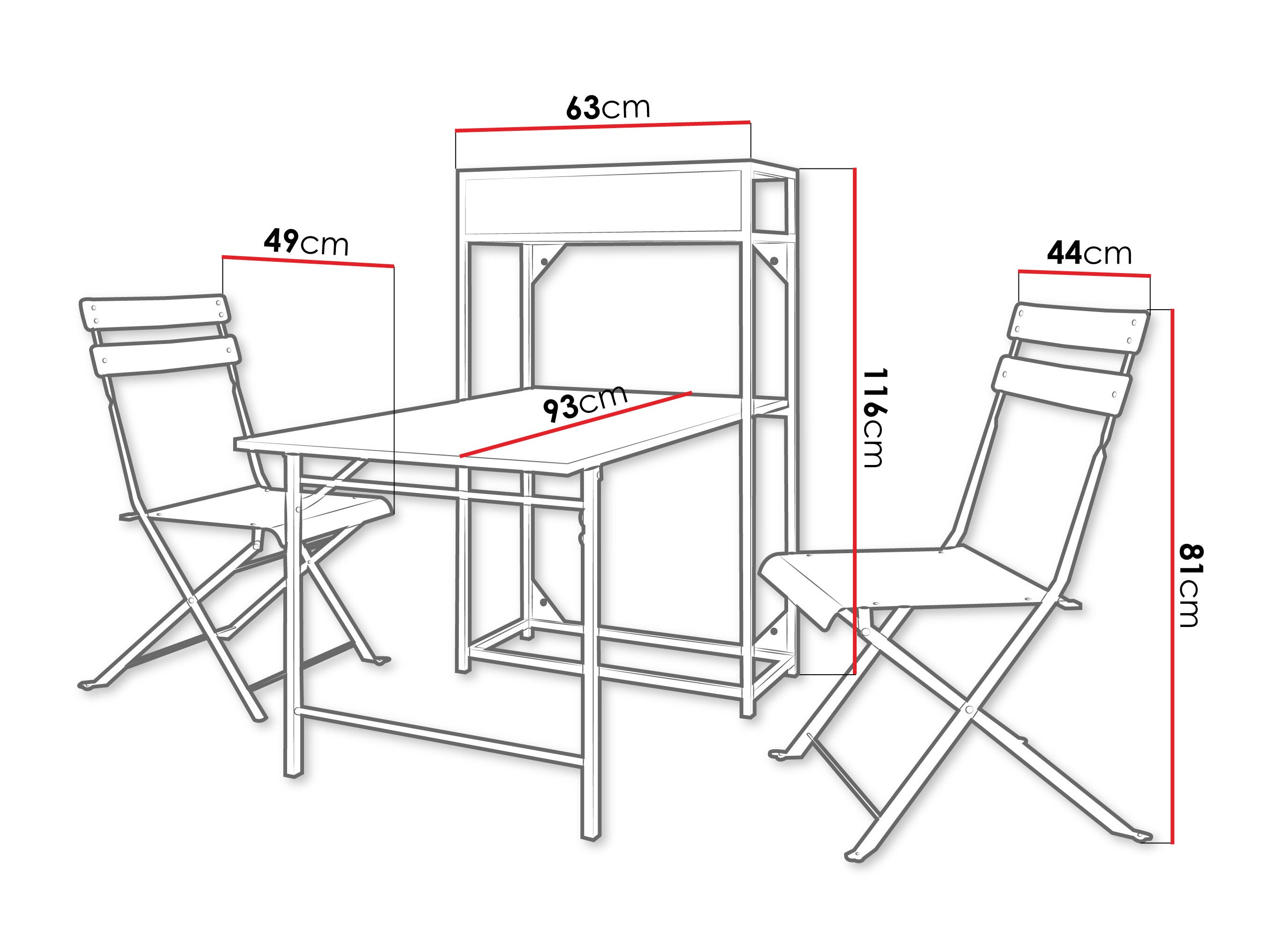 Rõdukomplekt Lenitus (Must)