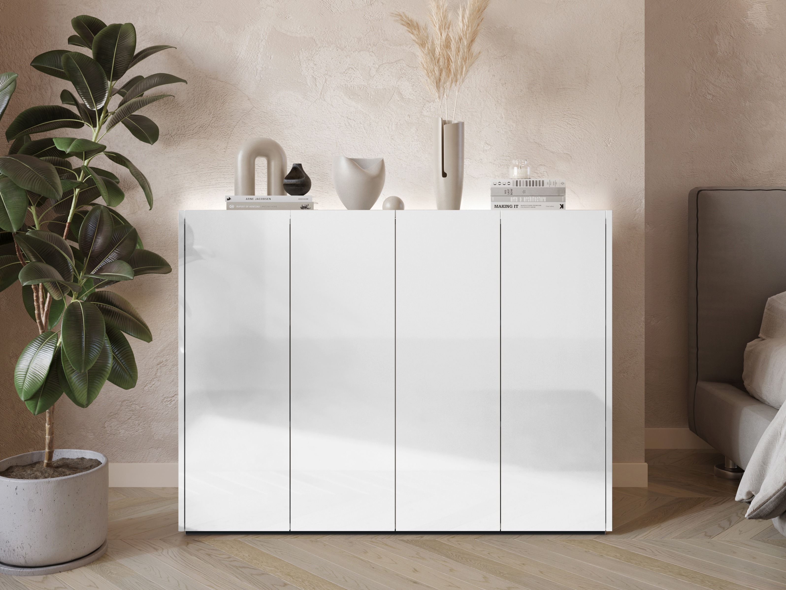 Kapp Fresno 148 (Läikiv valge)