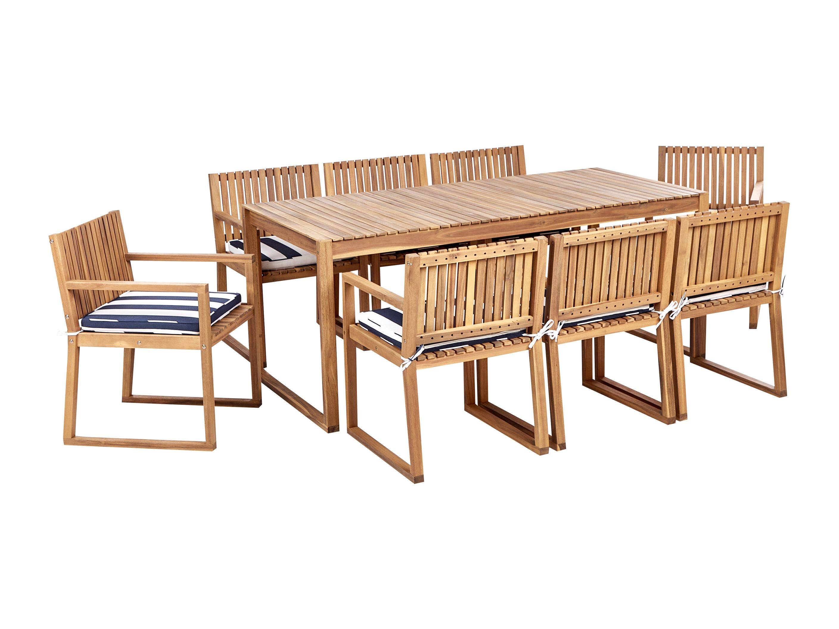 Laua ja toolide komplekt Berwyn 3235 (Valge + Tume Sinine)