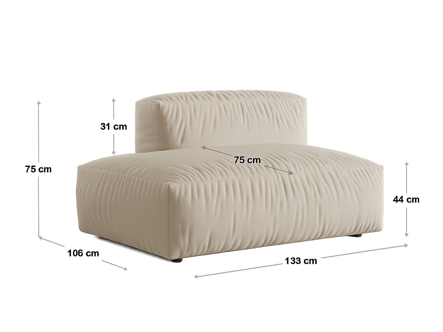 Modulaarne istumisnurk Sorcoro 102 (Vogue 12)