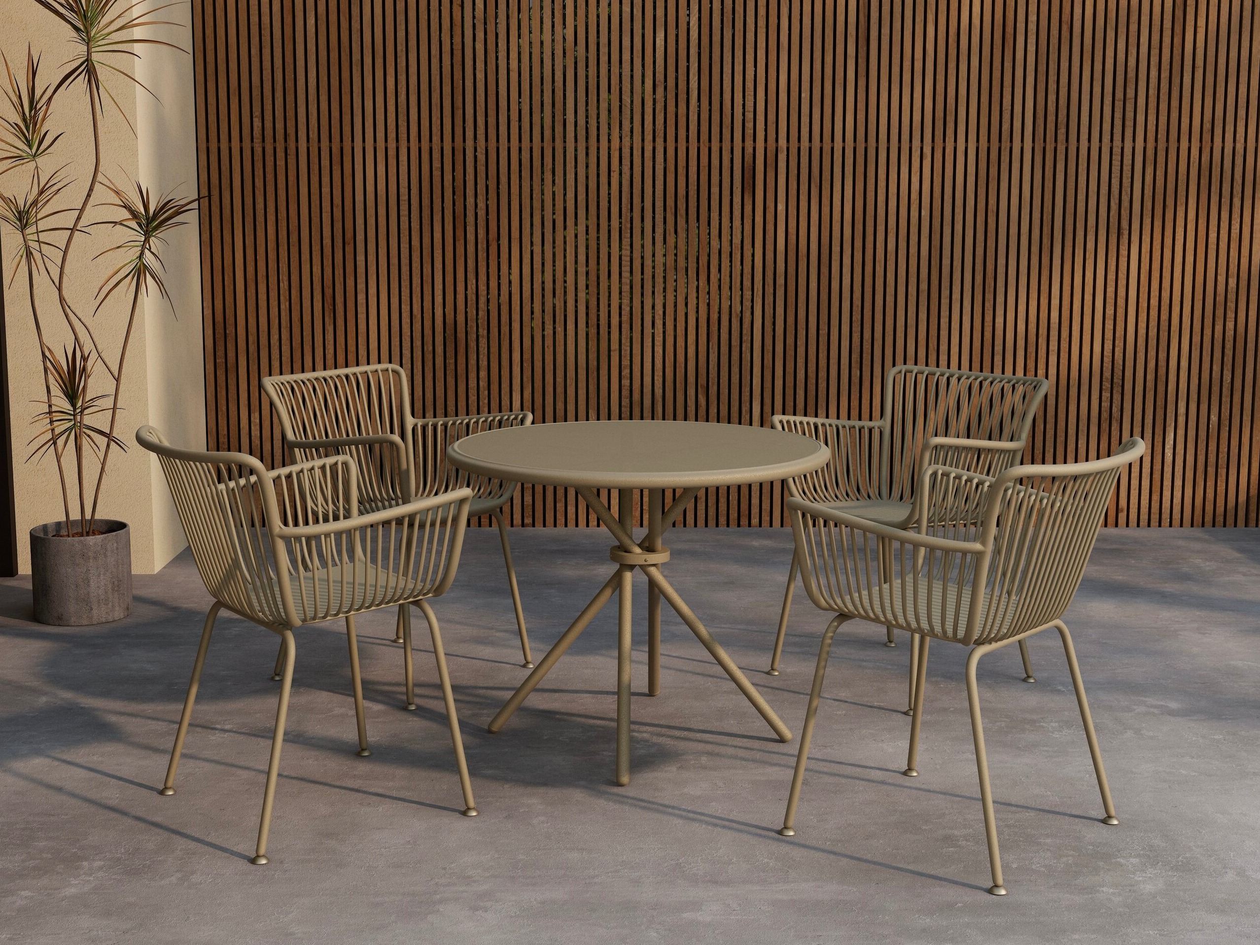 Laua ja toolide komplekt Dallas 5163