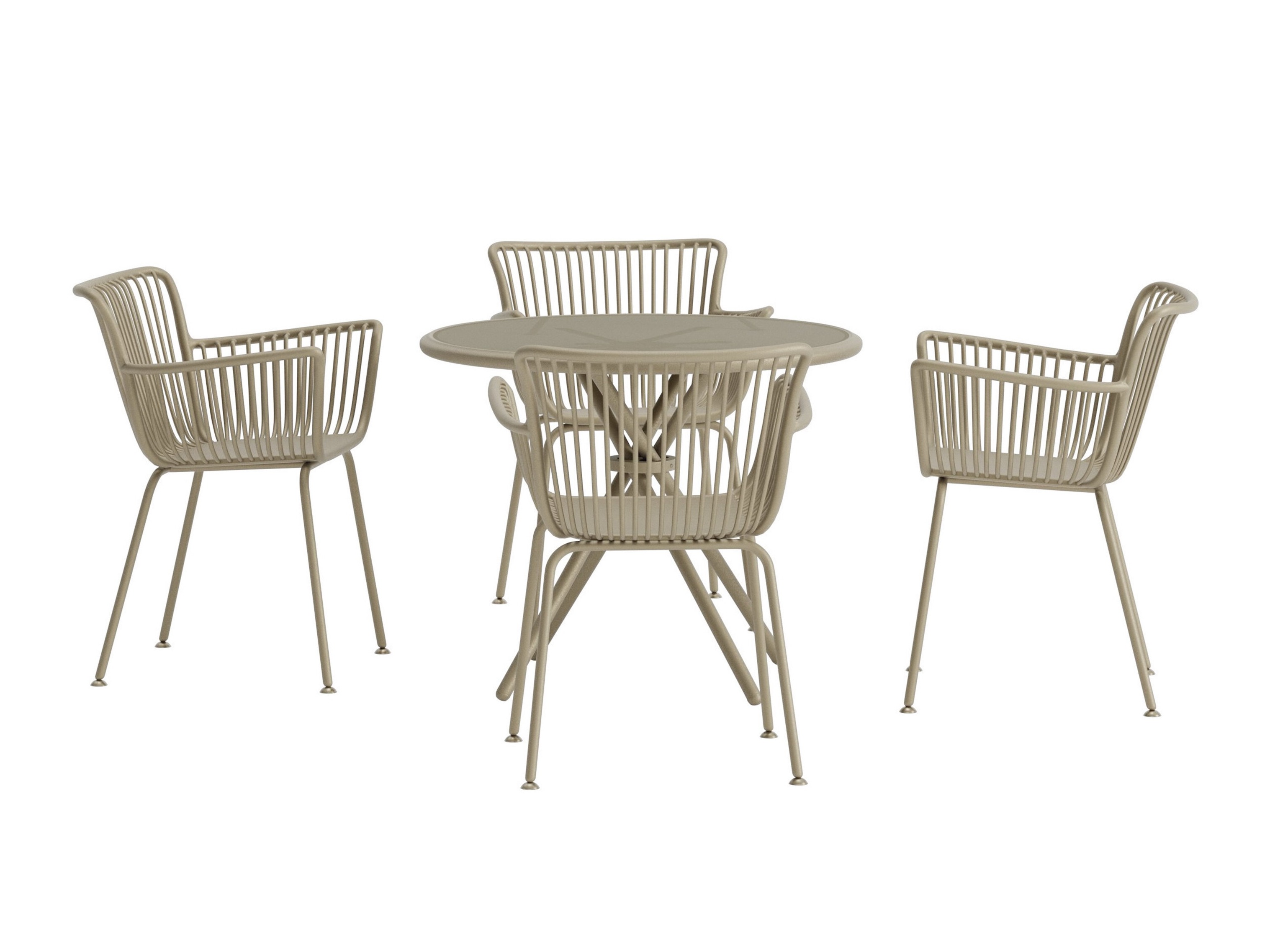 Laua ja toolide komplekt Dallas 5163