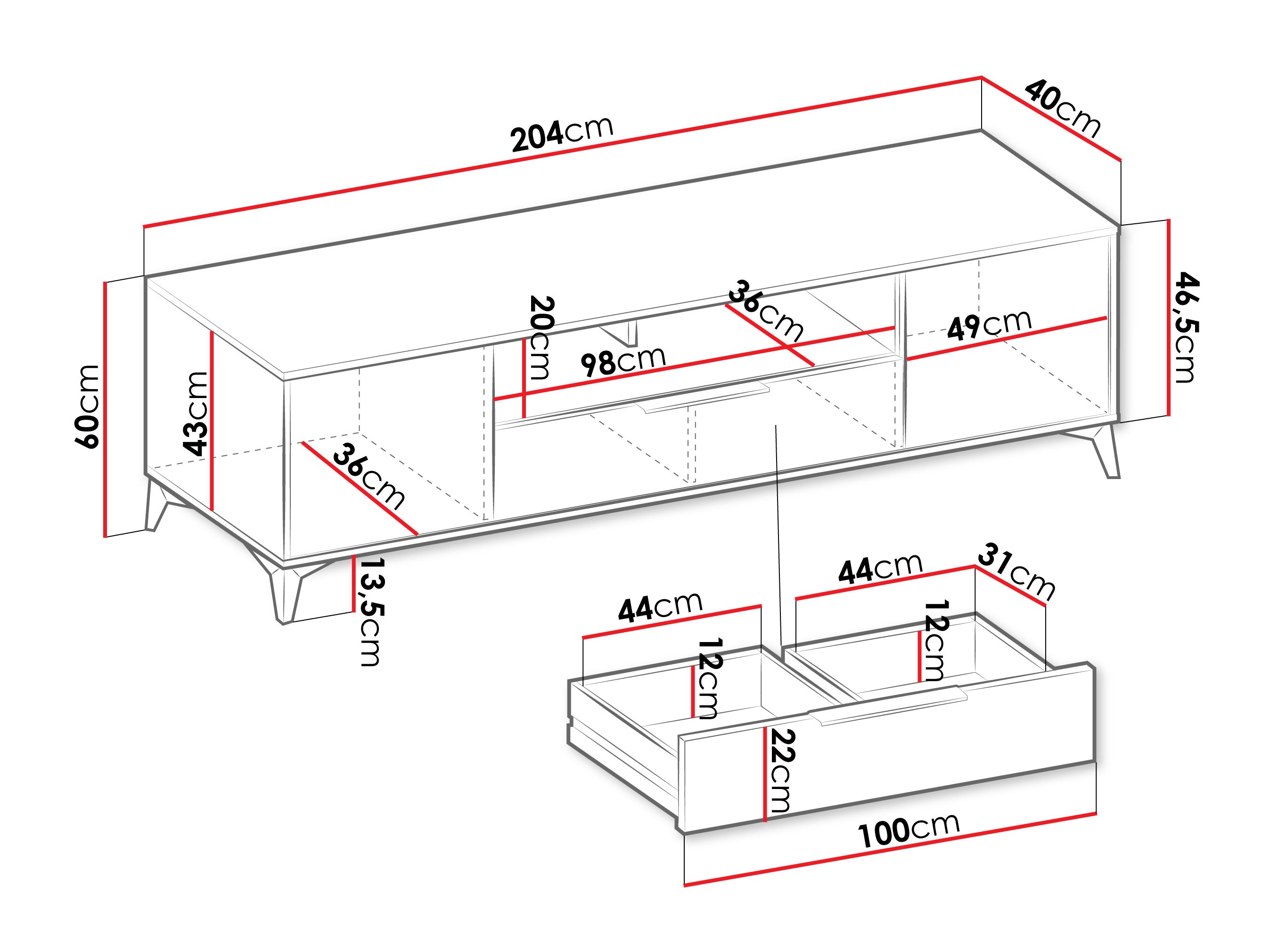 TV-alus Comfivo Enoteo 106