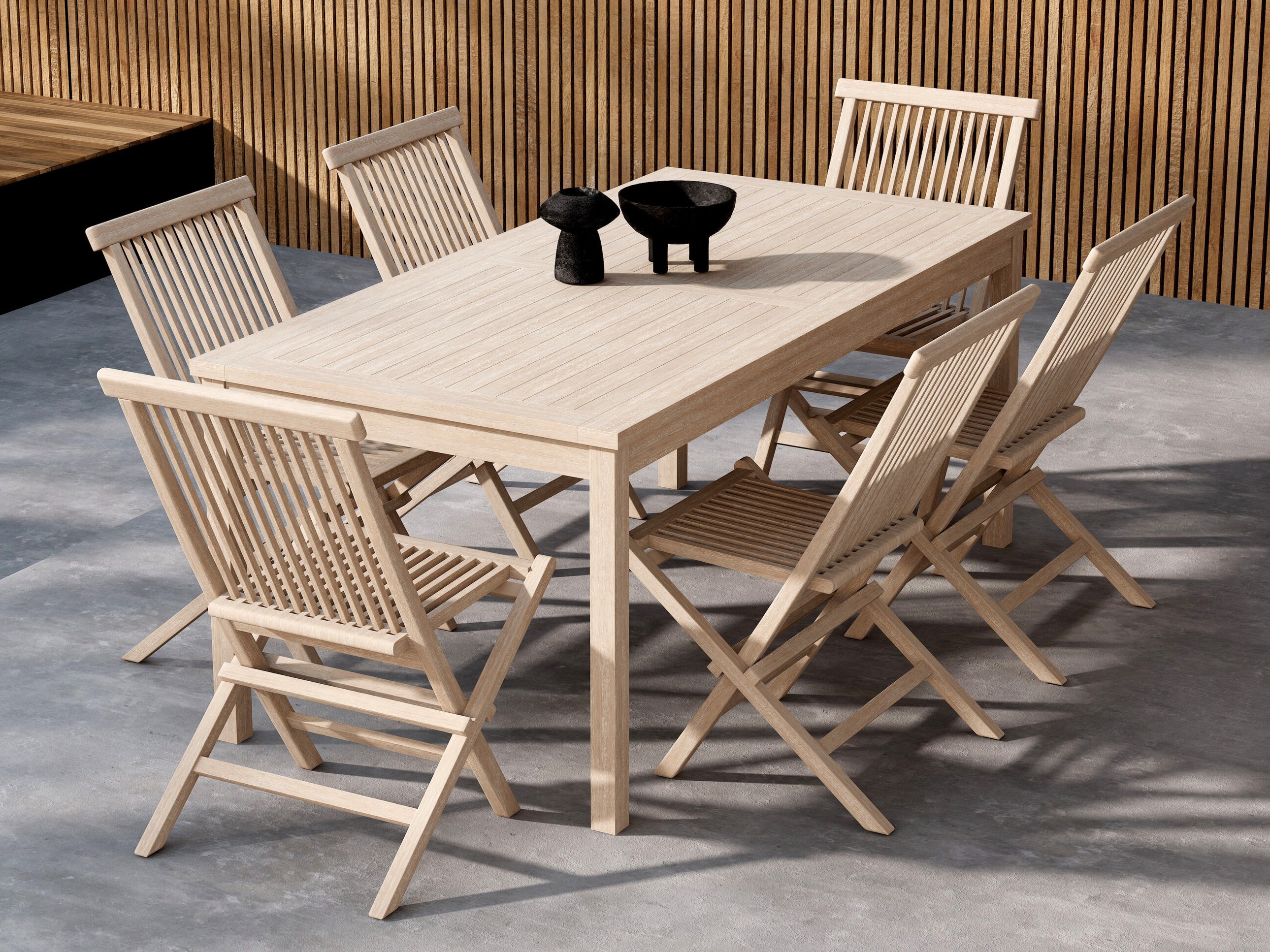 Laua ja toolide komplekt Nunova 144 (Ere puit)