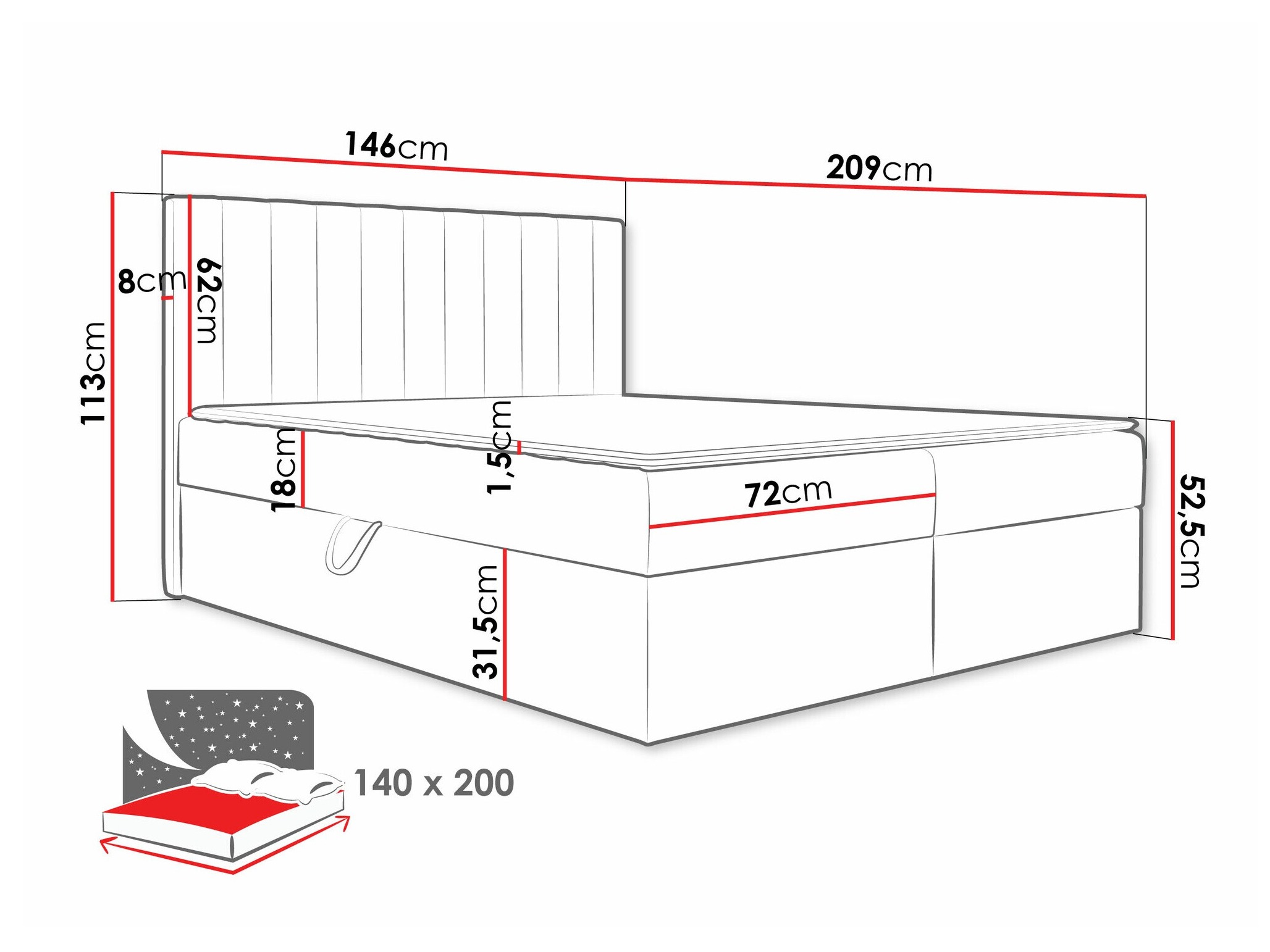 Kontinentaalvoodi Garland 100 (Lima 14)