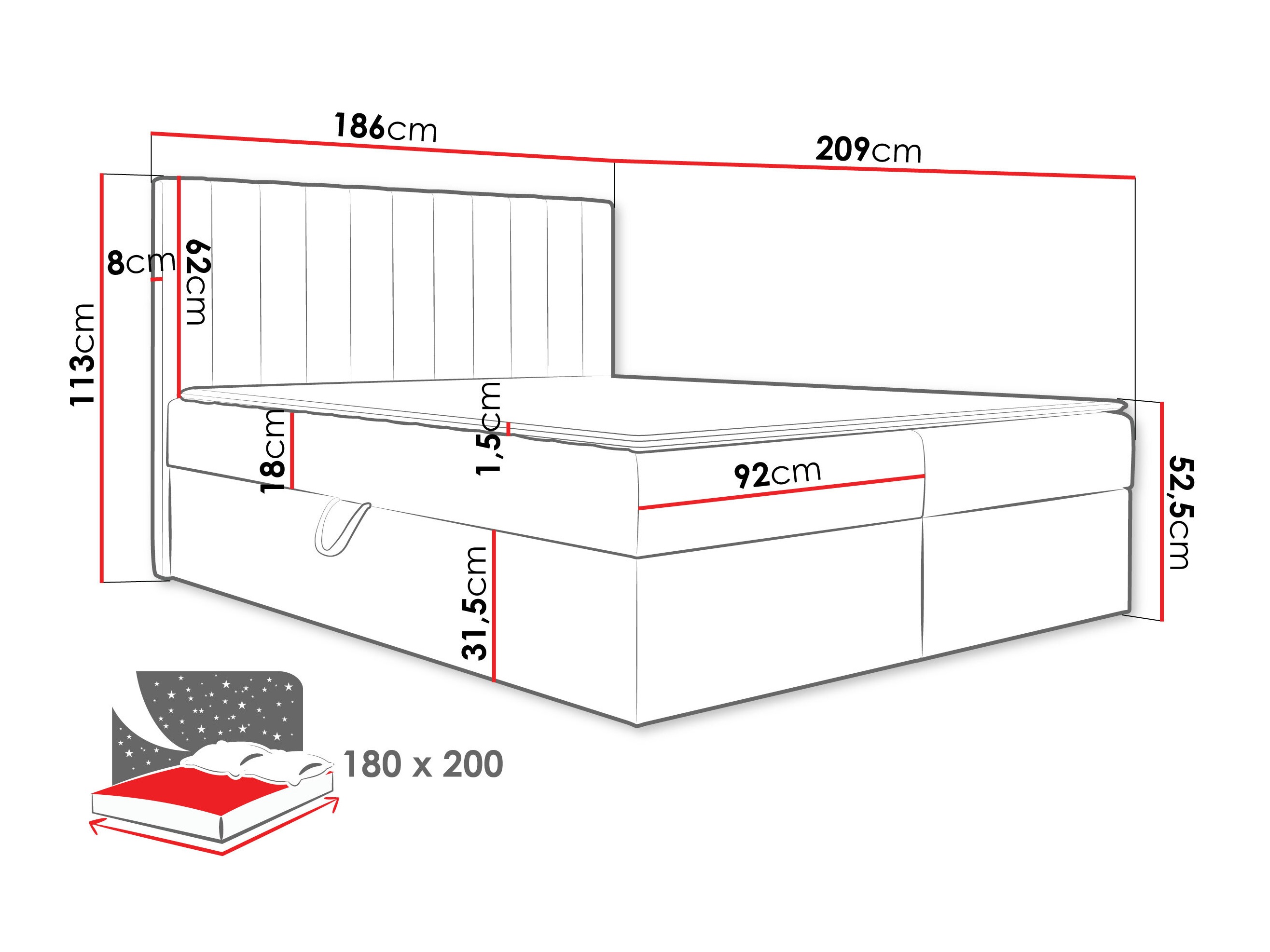 Kontinentaalvoodi Garland 100 (Lima 46)