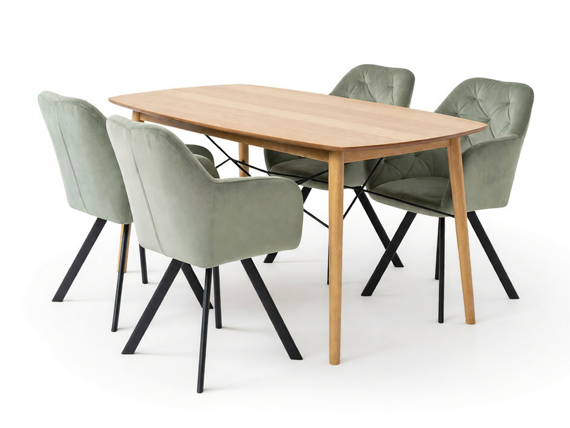 Söögitoakomplekt Norsica Daltea 117 (Beež + Must)