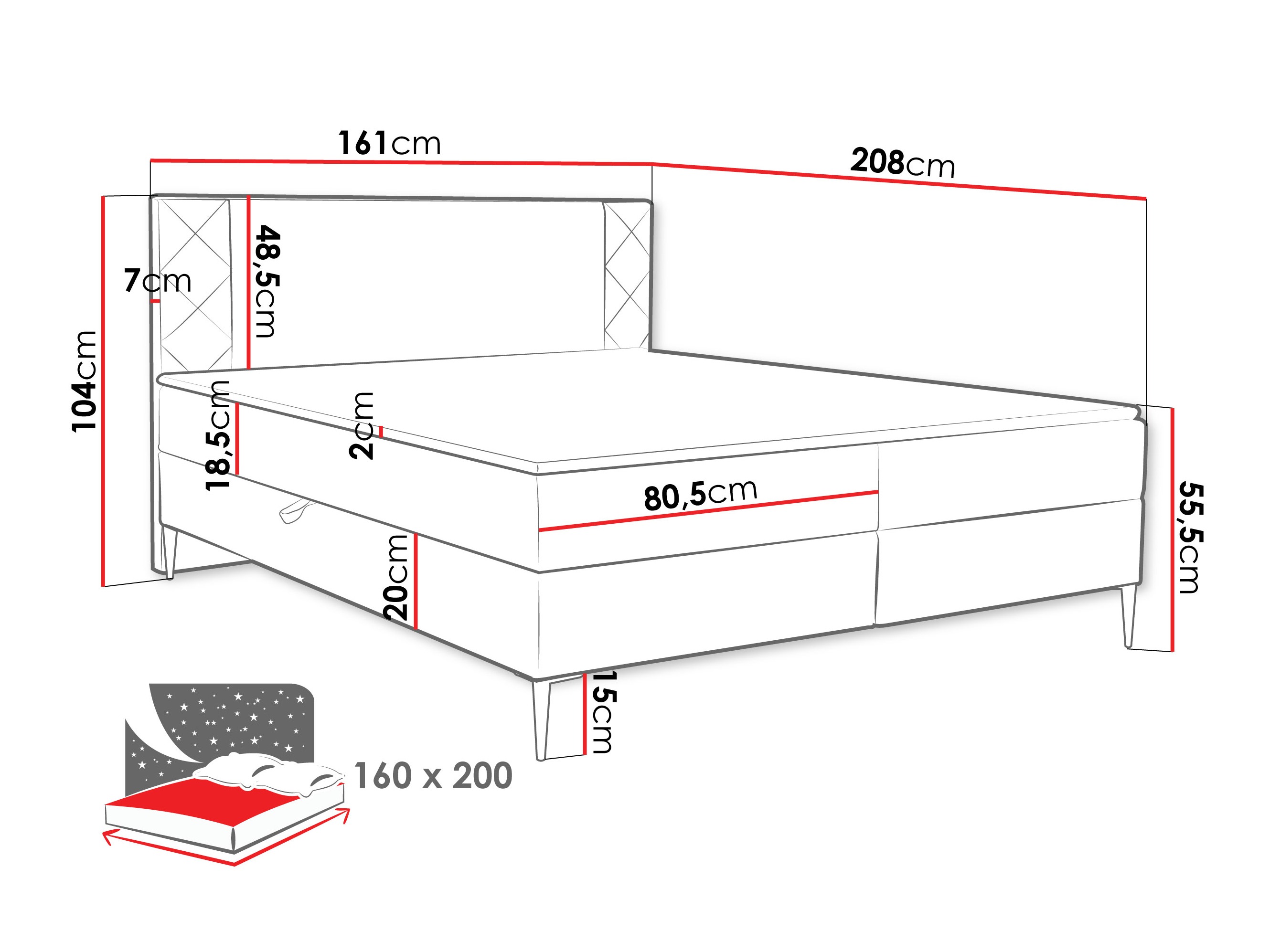 Kontinentaalvoodi Providence 200 (Polo 897)