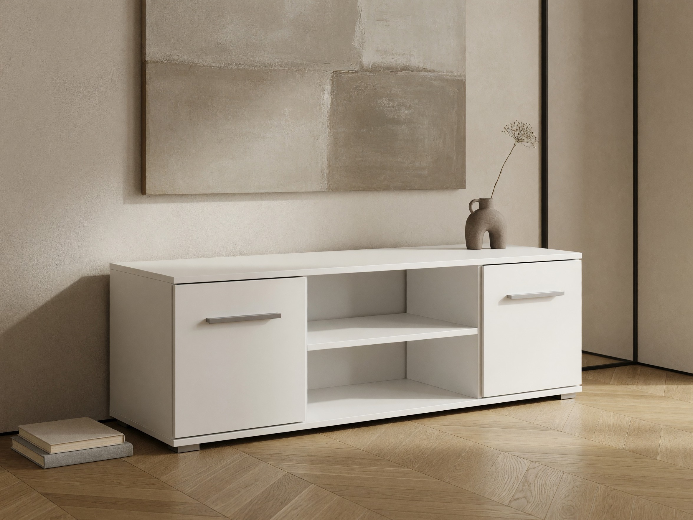 TV-alus Cirveso 109 (Valge + Läikiv valge)