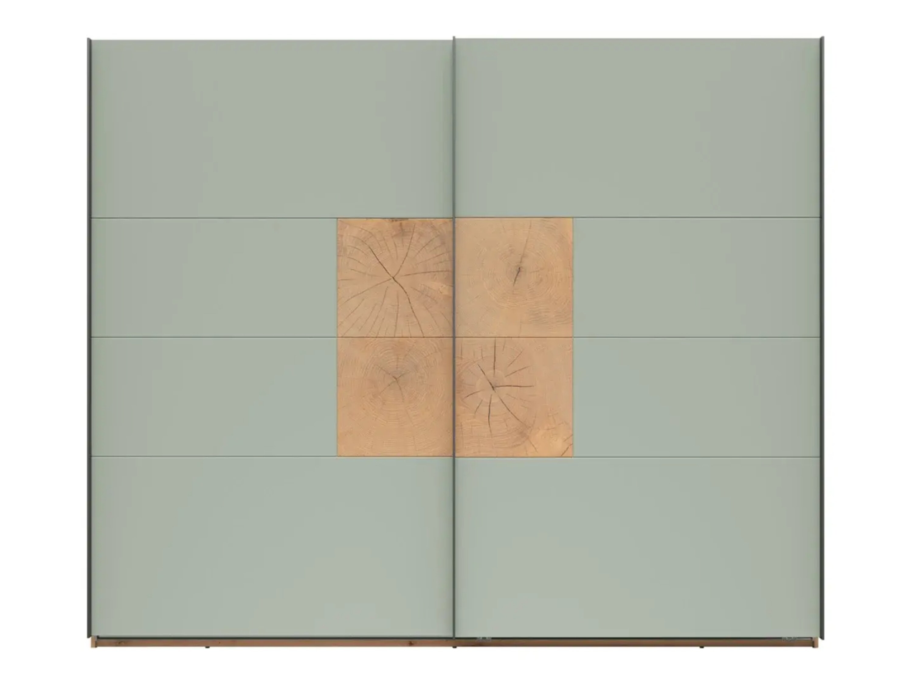 Riidekapp Livcali 103 (Roheline + Artisan tamm)