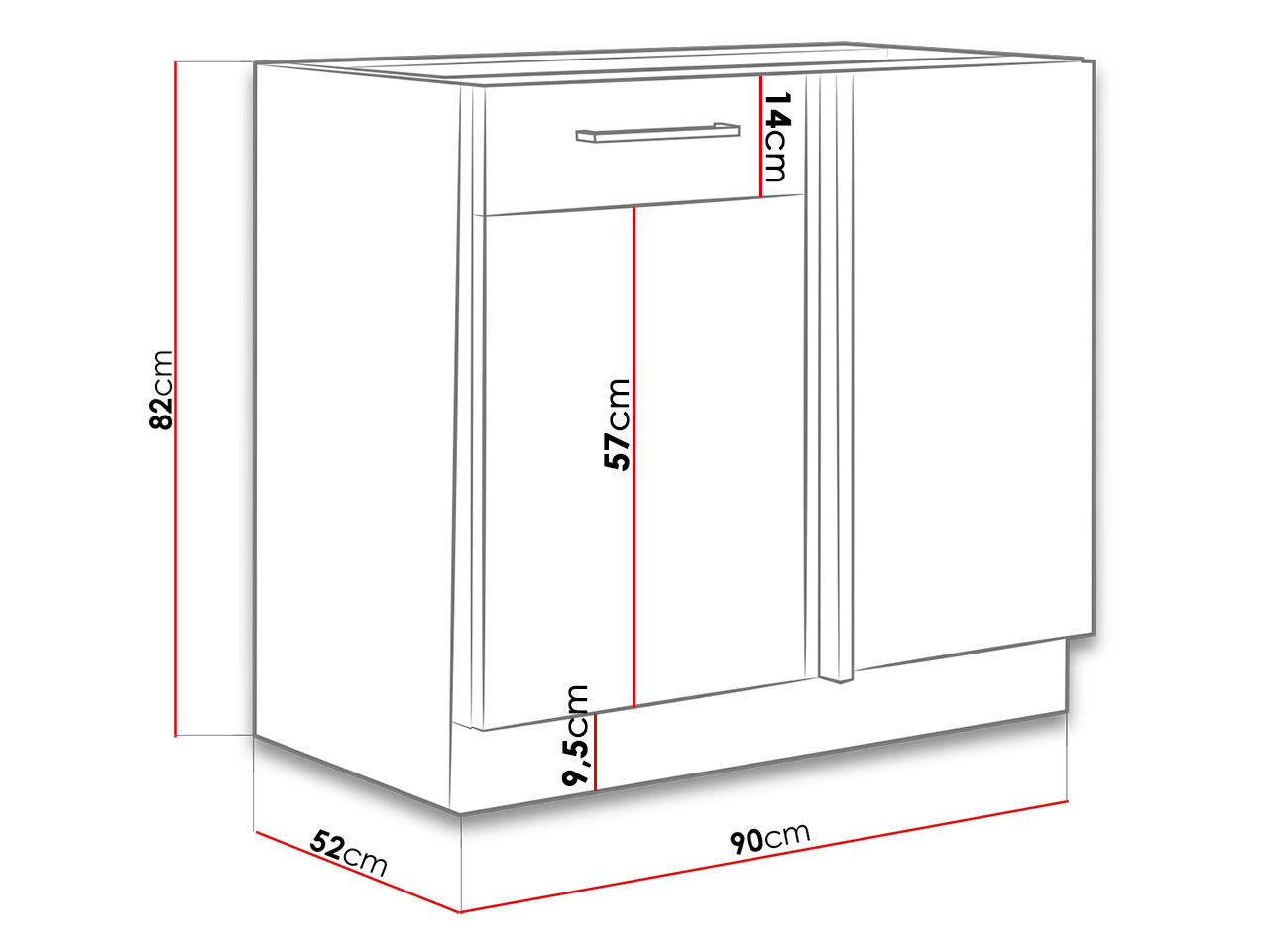 Ustega moodulkapp Wood White 103