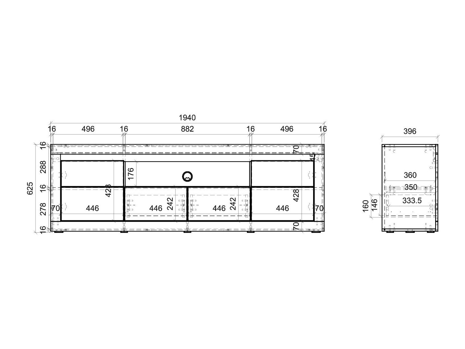 Elutoa komplekt Ophtola 121 (Vasak)