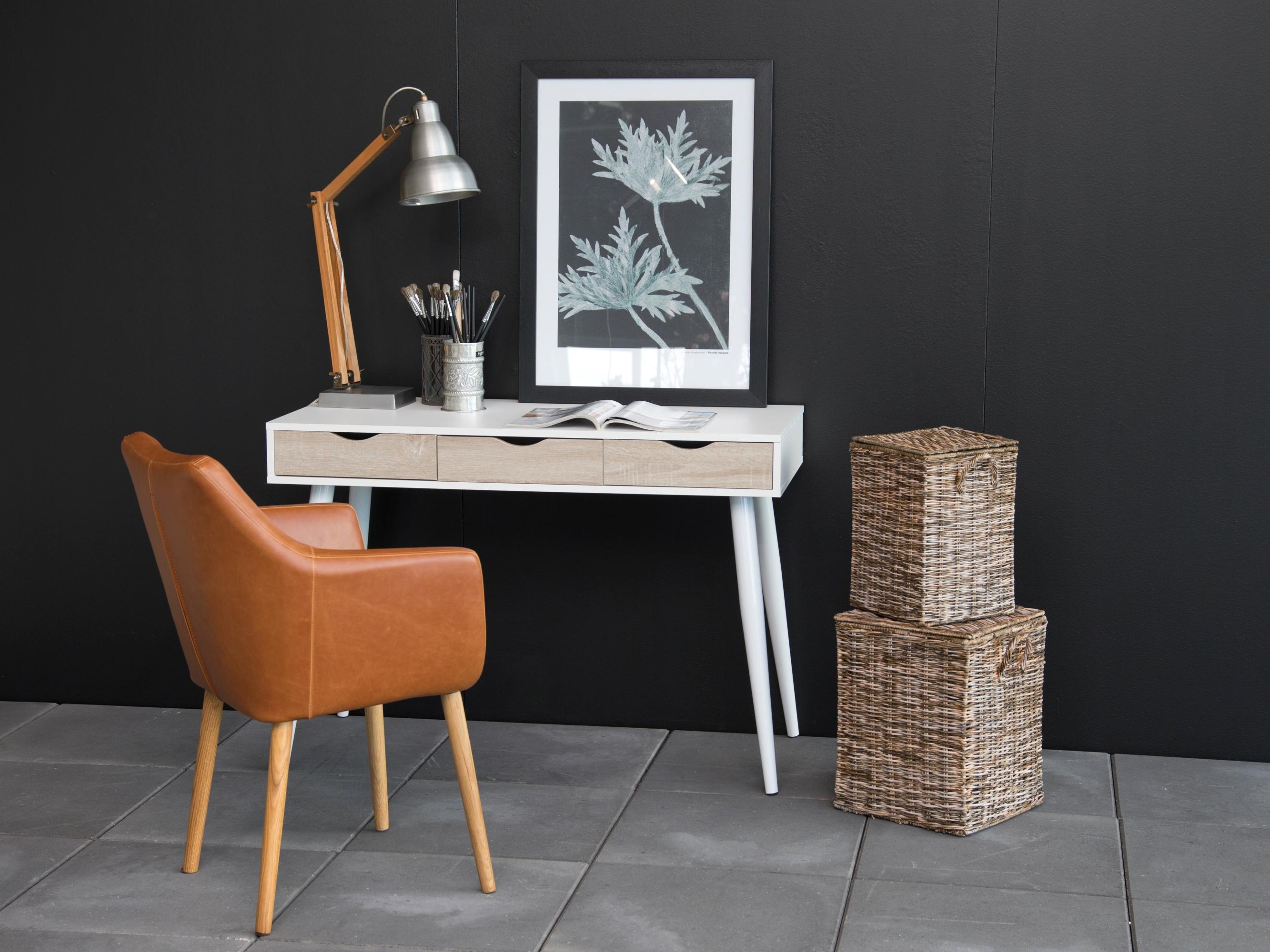 Kirjutuslaud Norsica 113 (Valge + Tamm)