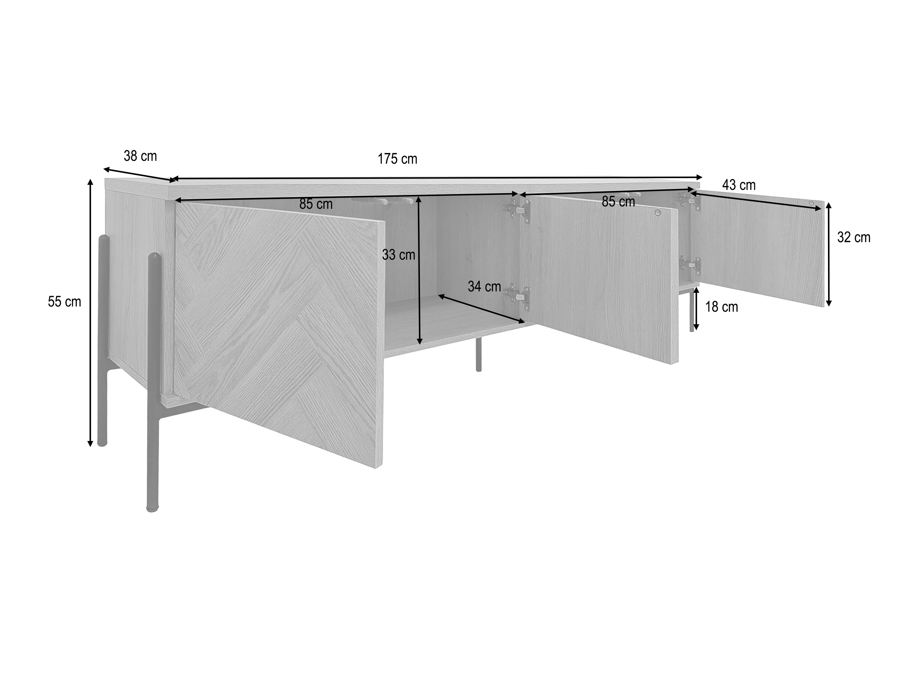 TV-alus Denton 1525 (Tamm)