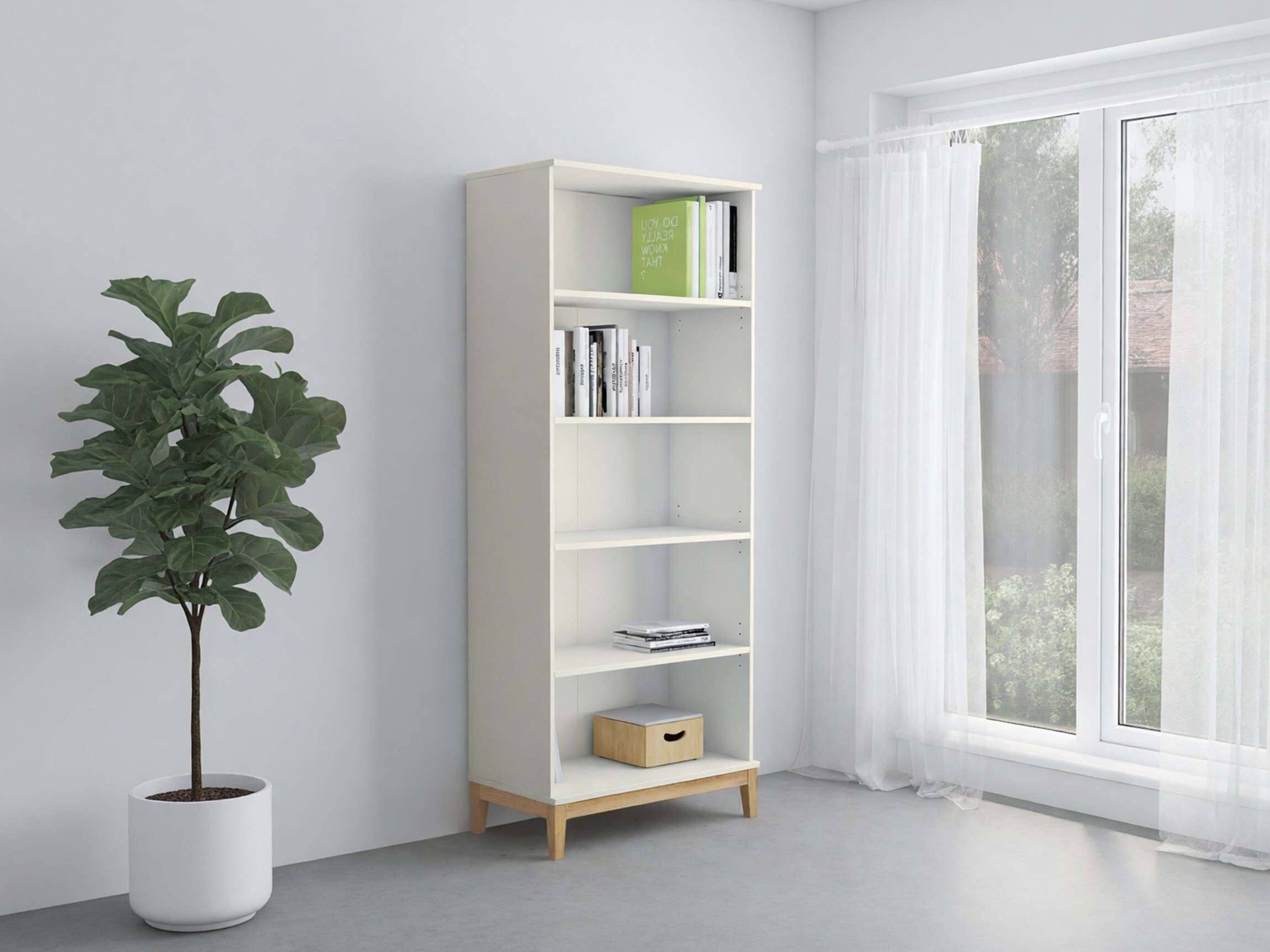 Riiul Felmelo 101 (Valge + Wotani tamm)