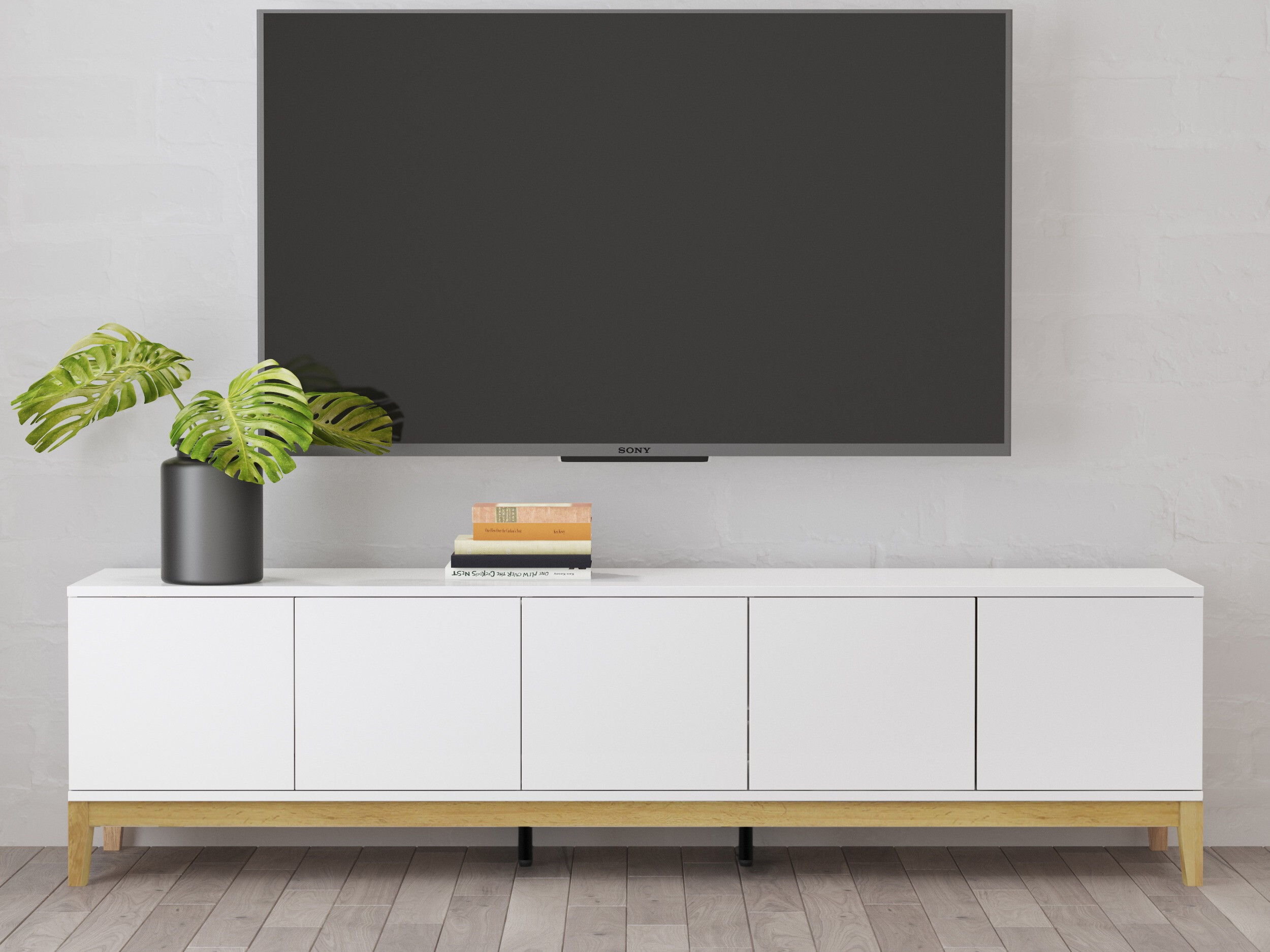 TV-alus Felmelo 100 (Valge + Wotani tamm)