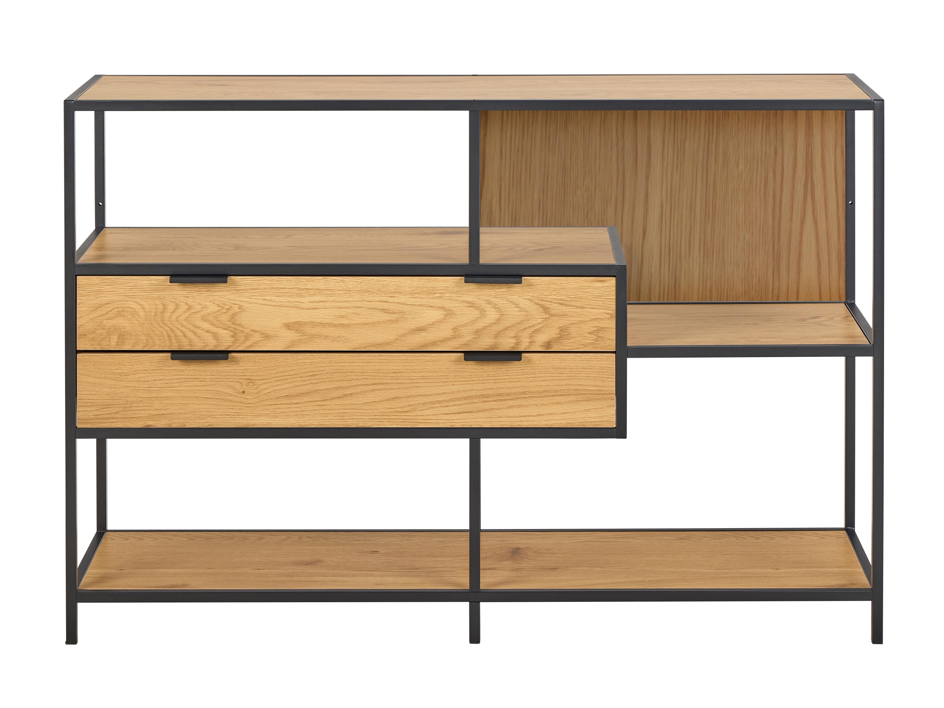 Riiul Norsica Sevferi 183 (Must + Wild Oak)