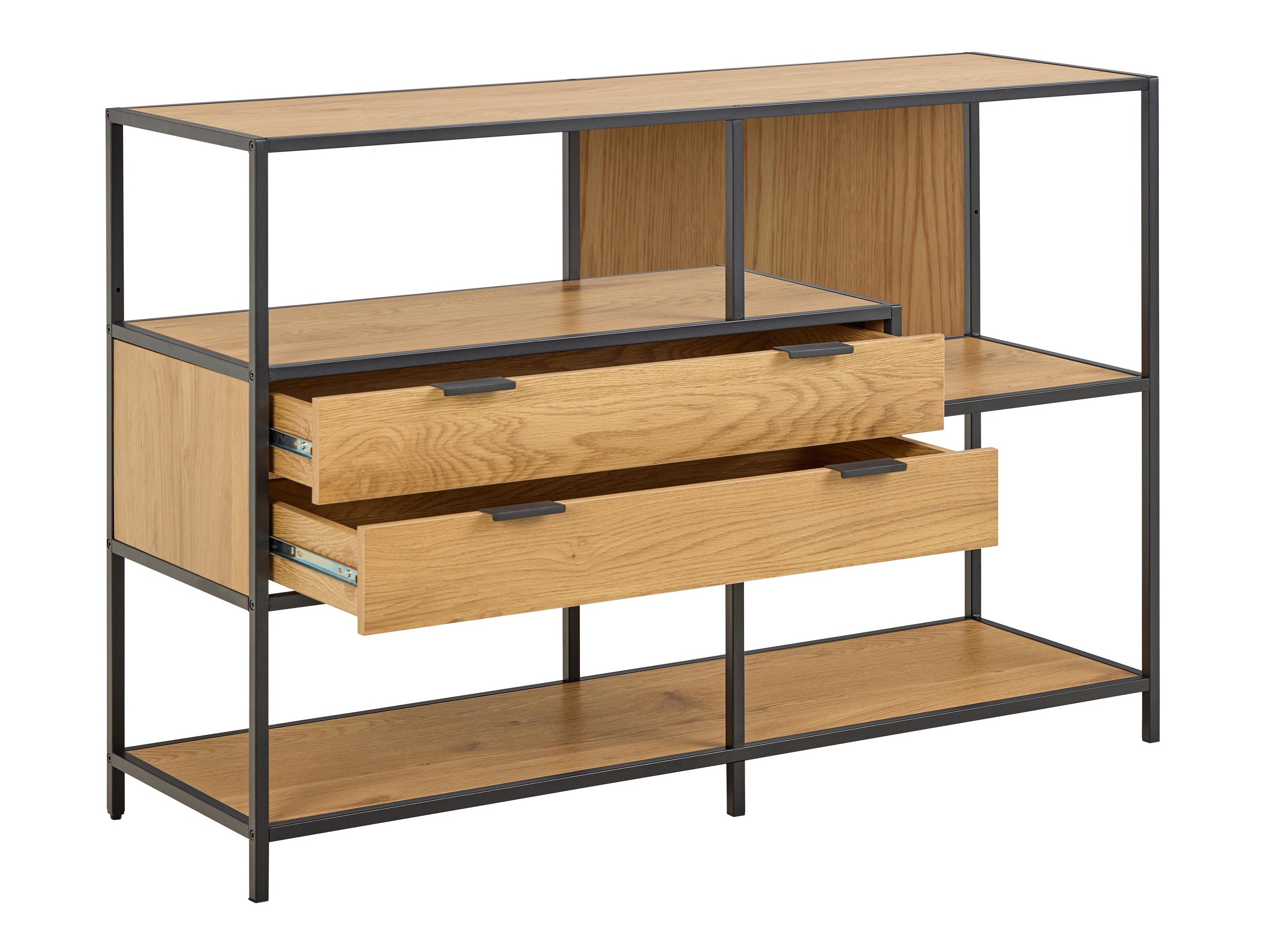 Riiul Norsica Sevferi 183 (Must + Wild Oak)