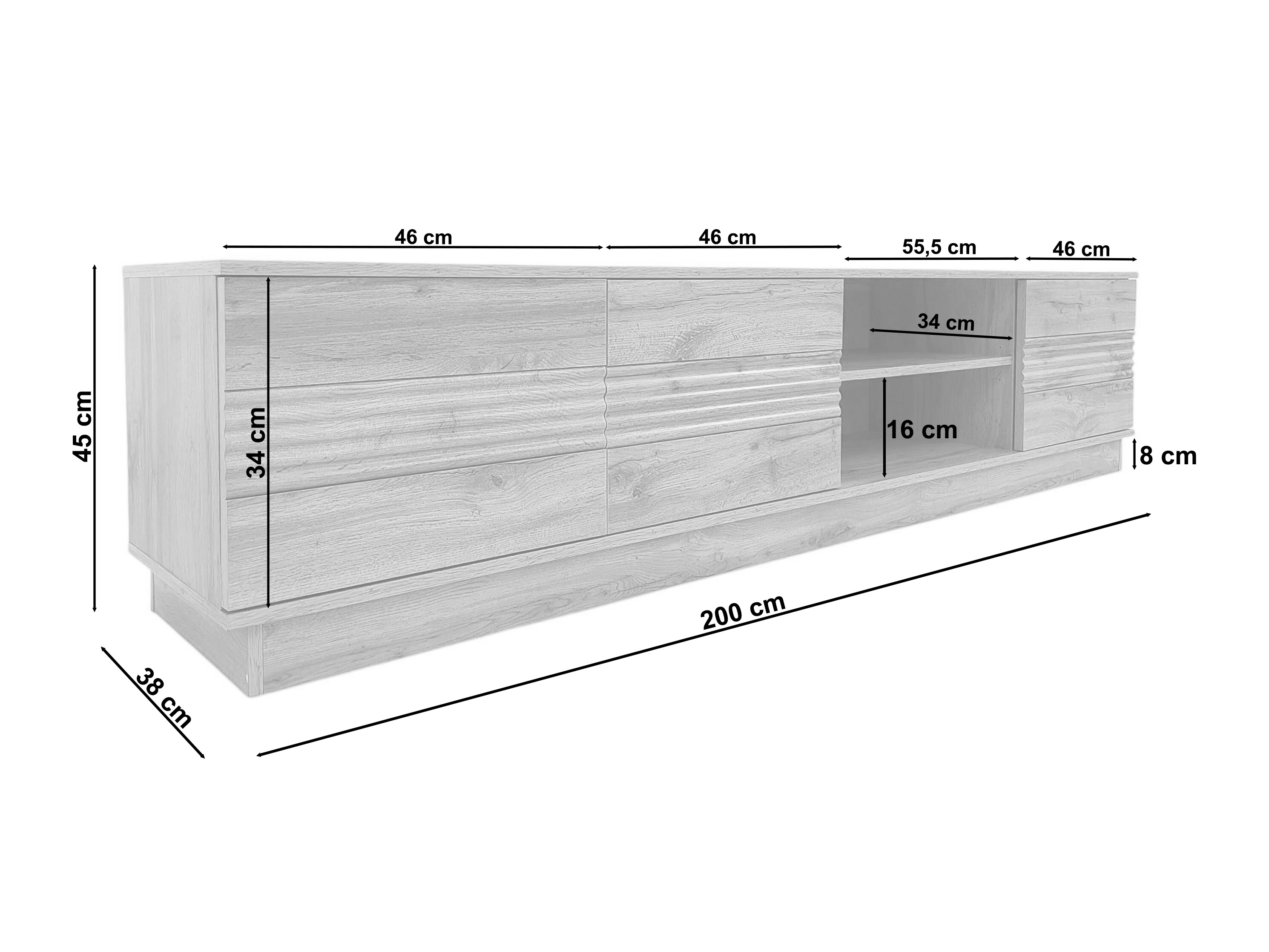 TV-alus Denton 1526 (Valge)