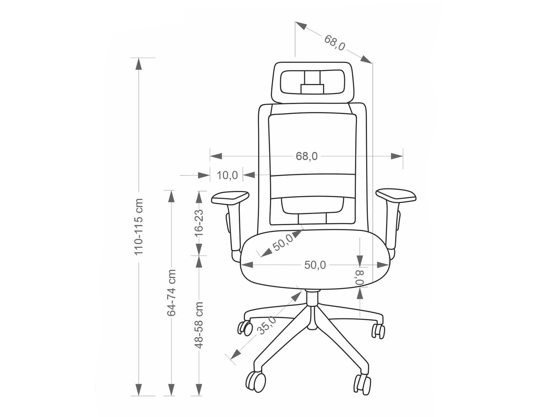Kontoritool Houston 2113